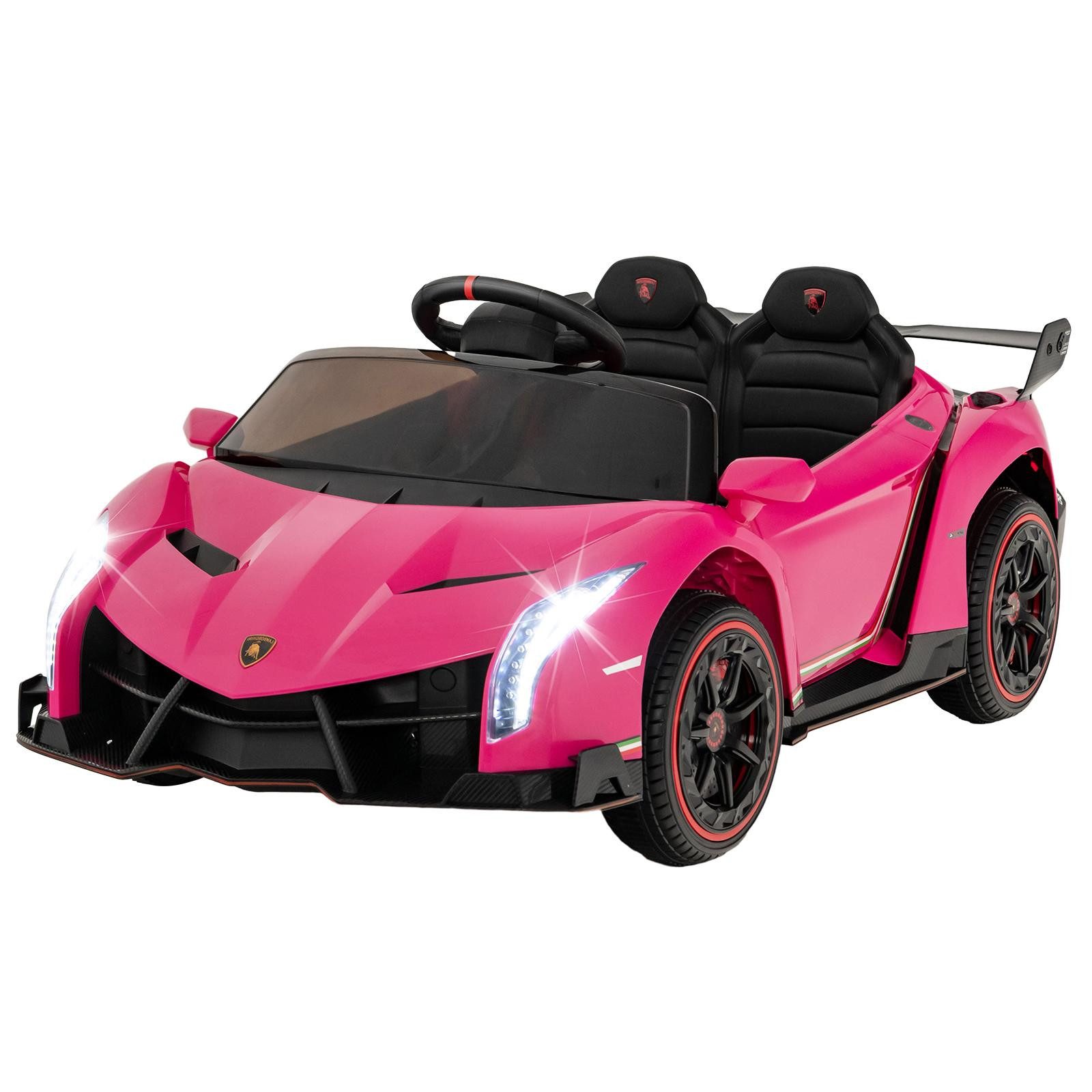 KOMFOTTEU Elektro-Kinderauto Lamborghini, Belastbarkeit 30 kg, mit 2,4G-Fernbedienung