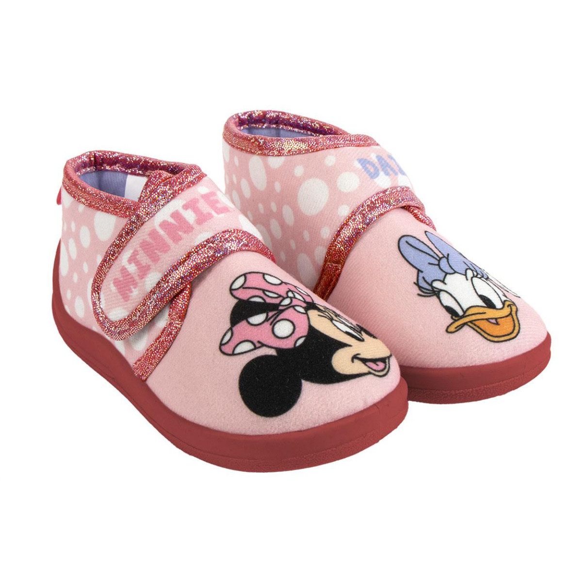 Cerda Disney Minnie Mouse Kinder Hausschuhe Halb-Boot Warme Hausstiefel Pantoffel