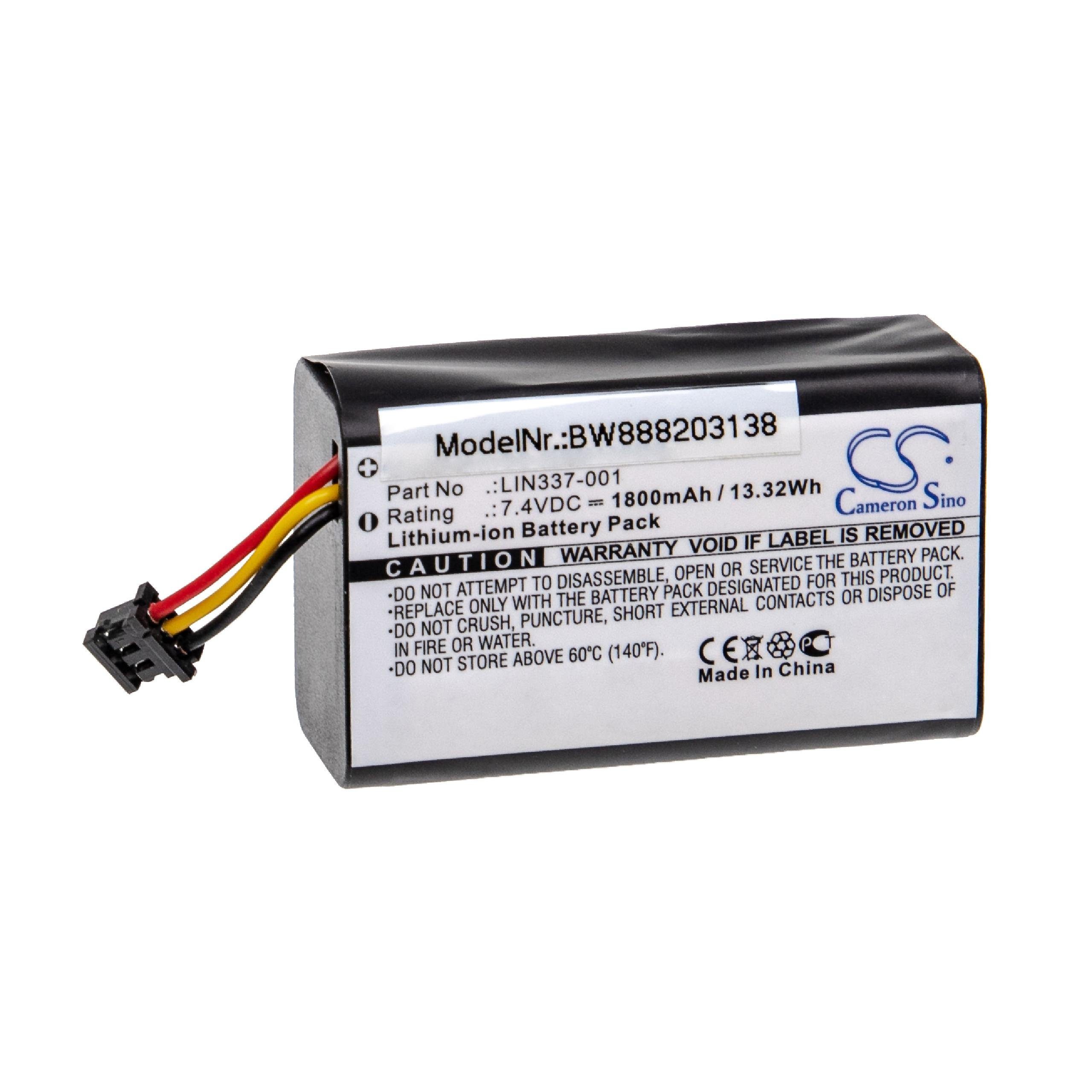 vhbw Ersatz für QCore für Li-Ion LIN337-001, Akku mAh 05020-160-0001-BAT (7,4 1800 V)