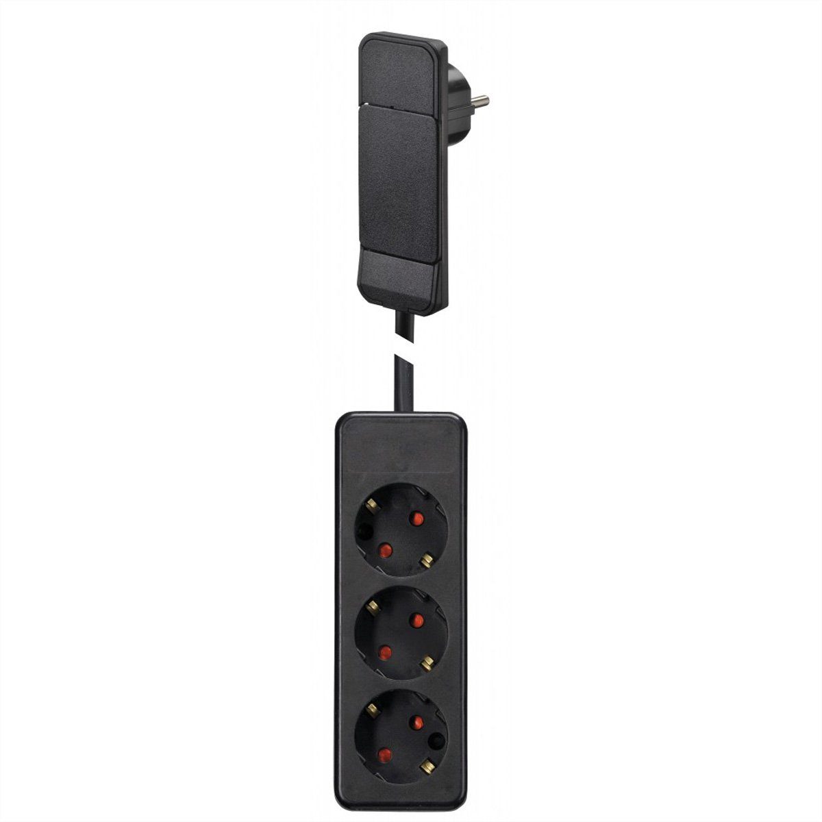 Bachmann SmartPlug Flachstecker Steckdosenleiste (Kabellänge 1.6 m), mit 3x Schutzkontakt Steckdosenleiste