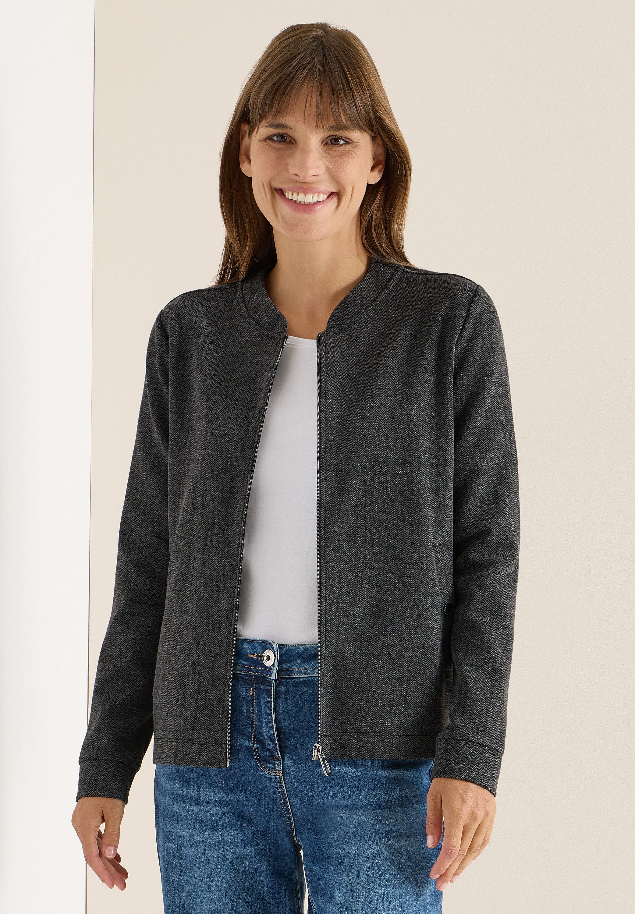 CECIL Sweatjacke mit Stehkragen günstig online kaufen