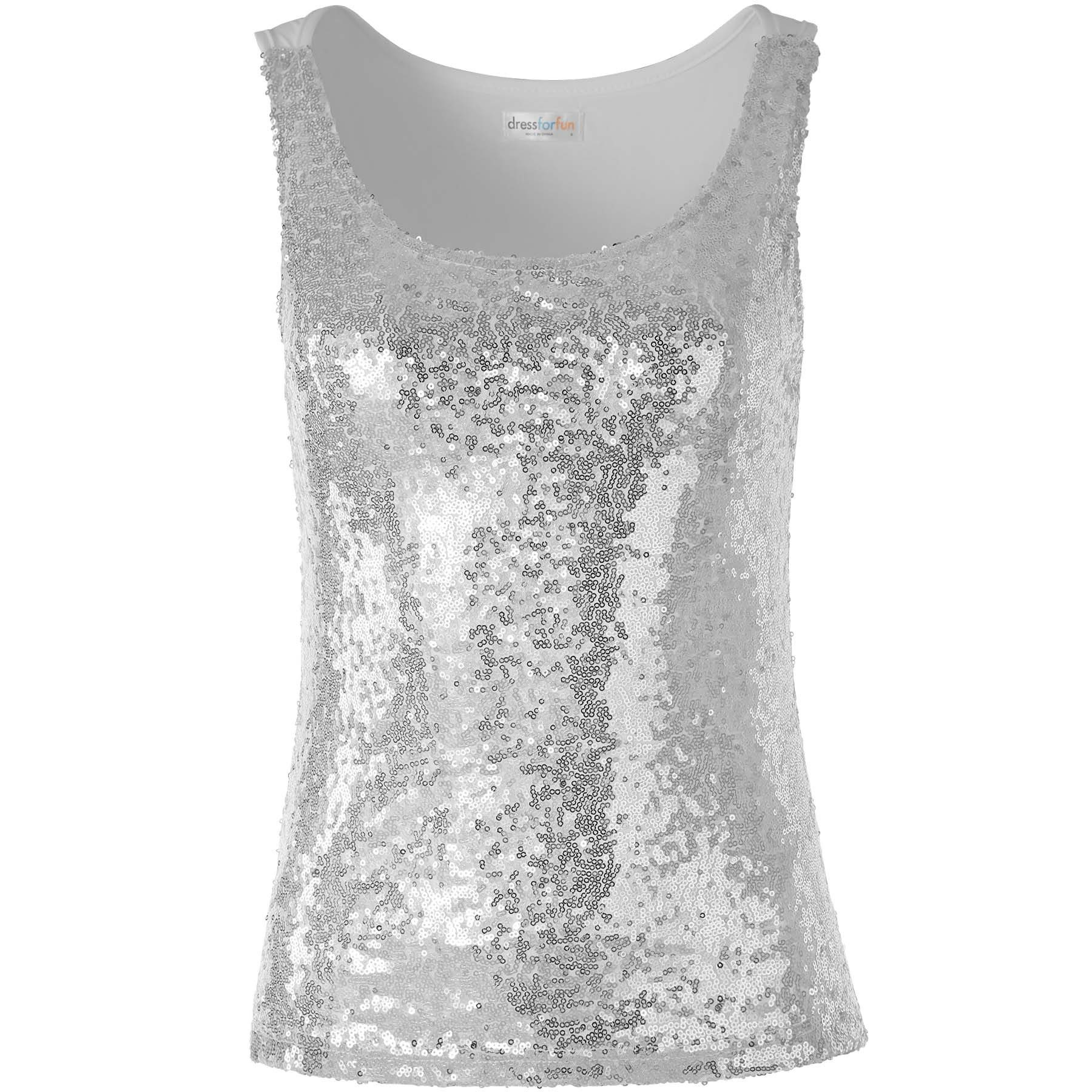 dressforfun T-Shirt Pailletten-Träger-Top