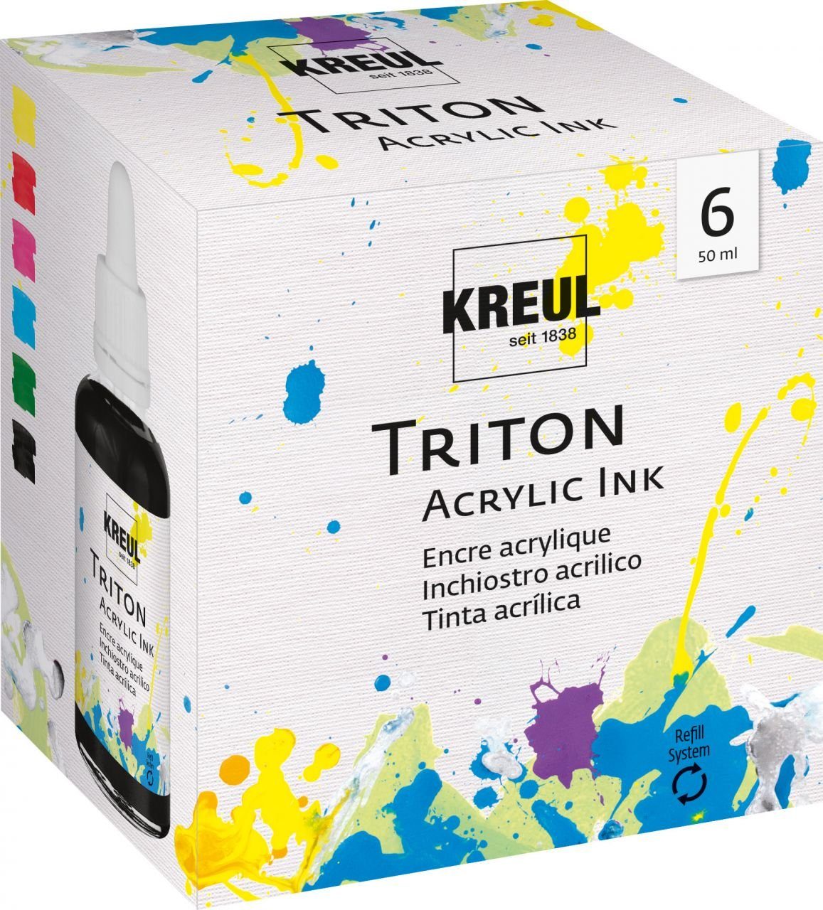 Kreul Künstlerstift Kreul Triton Acrylic Ink 50 ml 6er Set