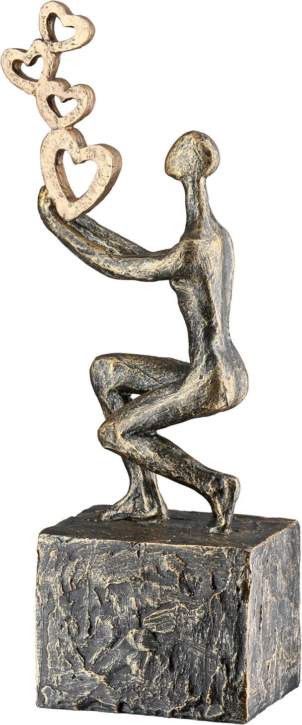 GILDE Skulptur Skulptur Person Flying Hearts