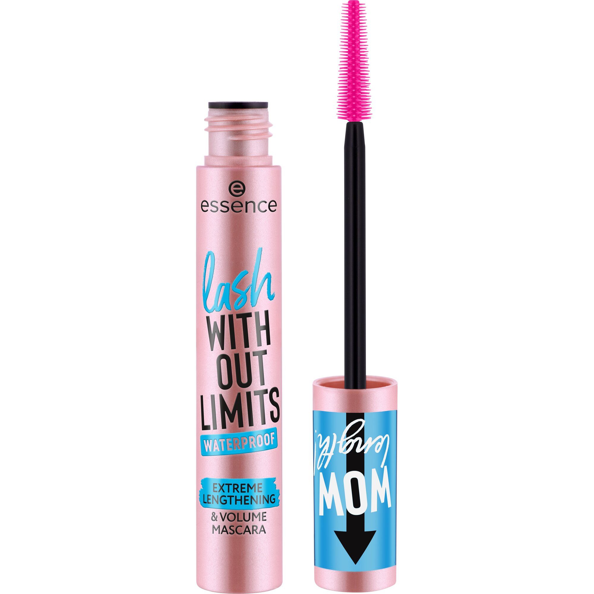 Essence Mascara lash WITHOUT LIMITS BROWN EXTREME LENGTHENING & VOLUME MASCARA, 3-tlg., mit Volumeneffekt