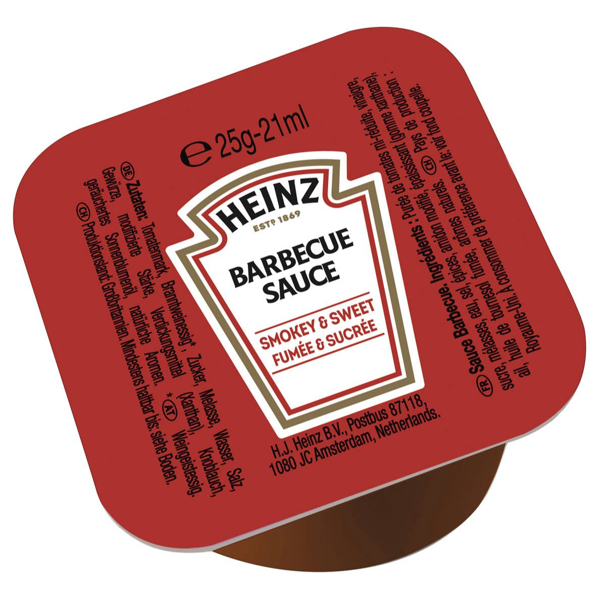 Heinz Saucen, Heinz Barbecue Dip Pot Sauce süß rauchig pikant scharf 100x25g