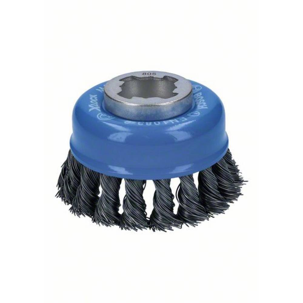 BOSCH Schleifaufsatz Topfbürste X-LOCK Heavy for Metal, 75 mm, 0.5 mm, gezopfter 2608620727