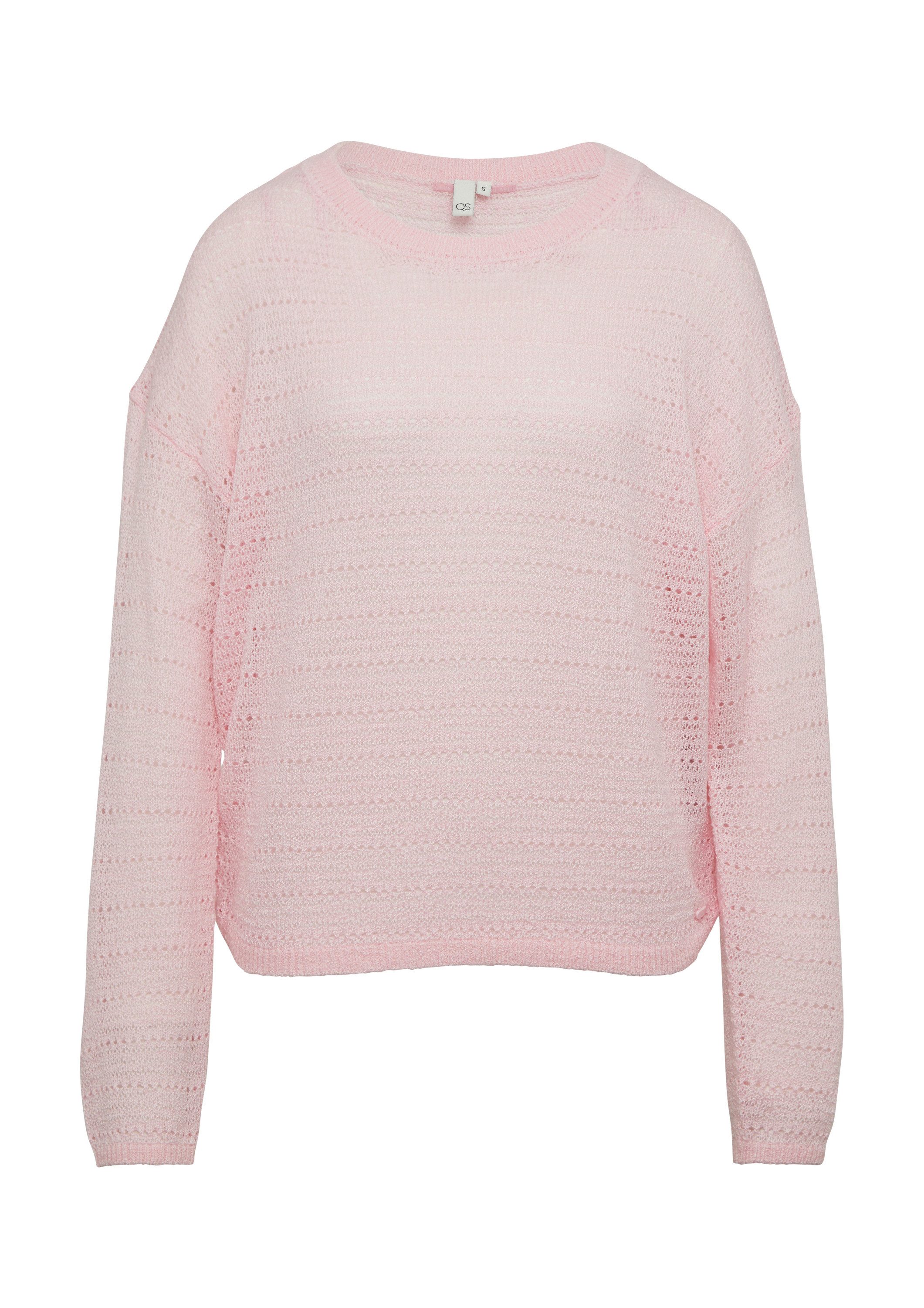 QS Longpullover Strickpullover leichter Pullover mit günstig online kaufen