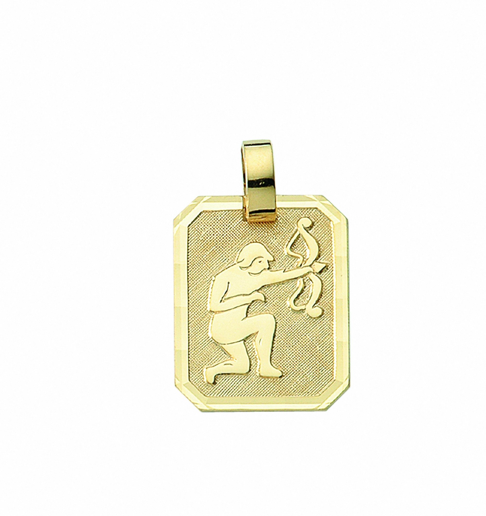 Sternzeichen Halskette Adelia´s Gold mit Kette 333 Anhänger Schmuckset Set mit - Anhänger Schütze,