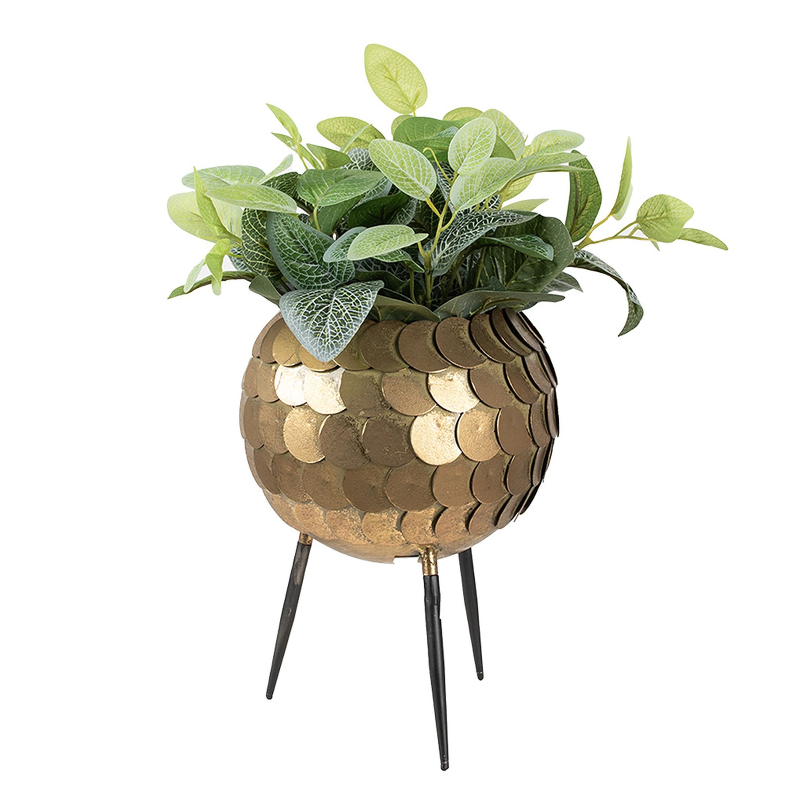 Vintagehaus Blumentopf Blumentopf Blumenständer Golden Scales günstig online kaufen