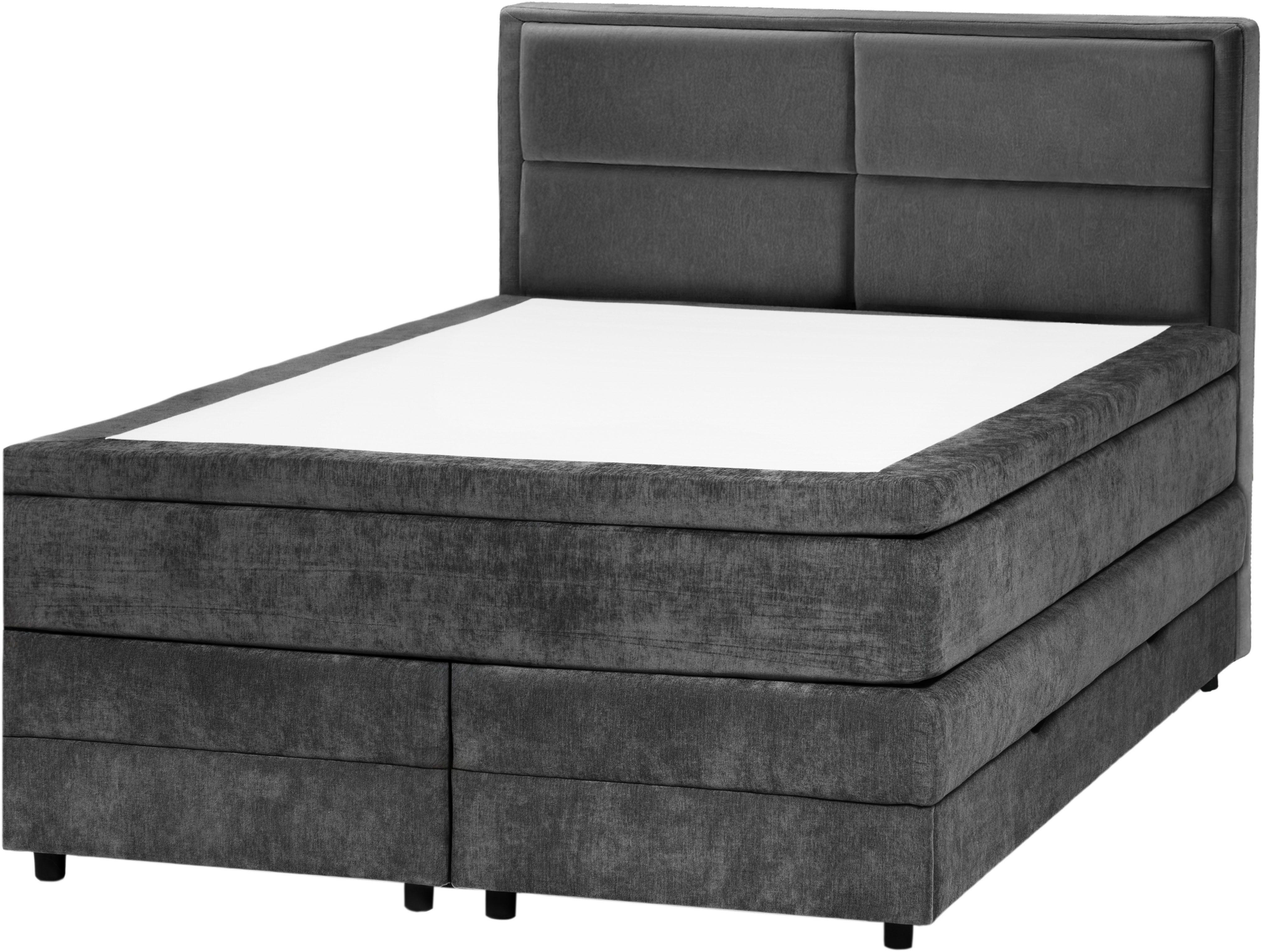 OTTO home Boxspringbett FYNNA in den Breiten 140 & 180cm erhältlich, inkl. Bettkasten, inkl. Topper, erhältlich in verschiedenen Farben