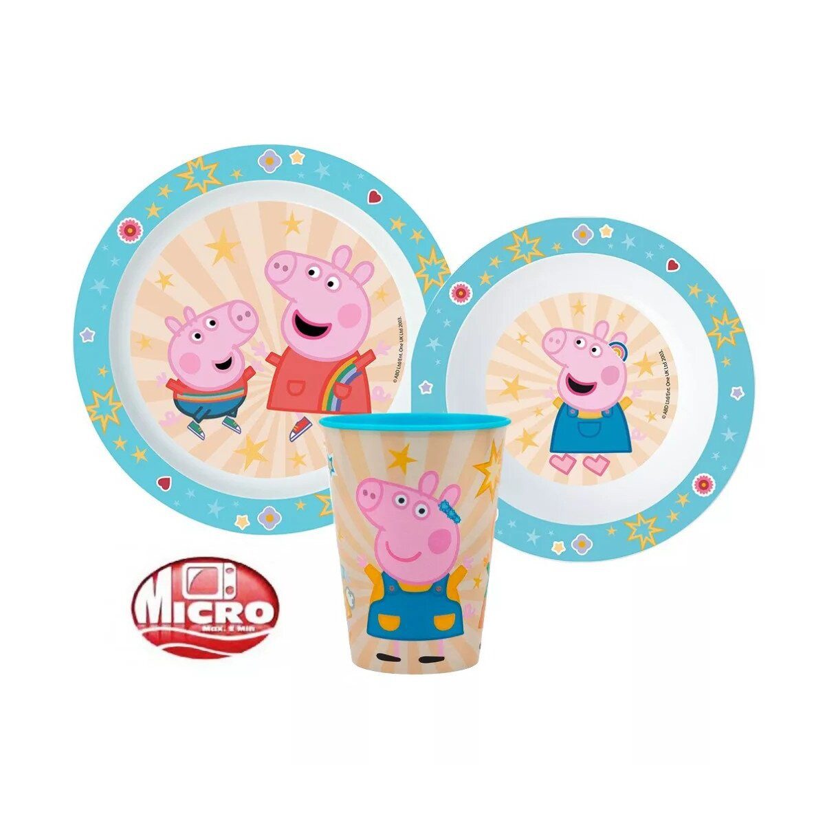 Kindergeschirr-Set Peppa Wutz Kindness Geschirrset, Mikro-set