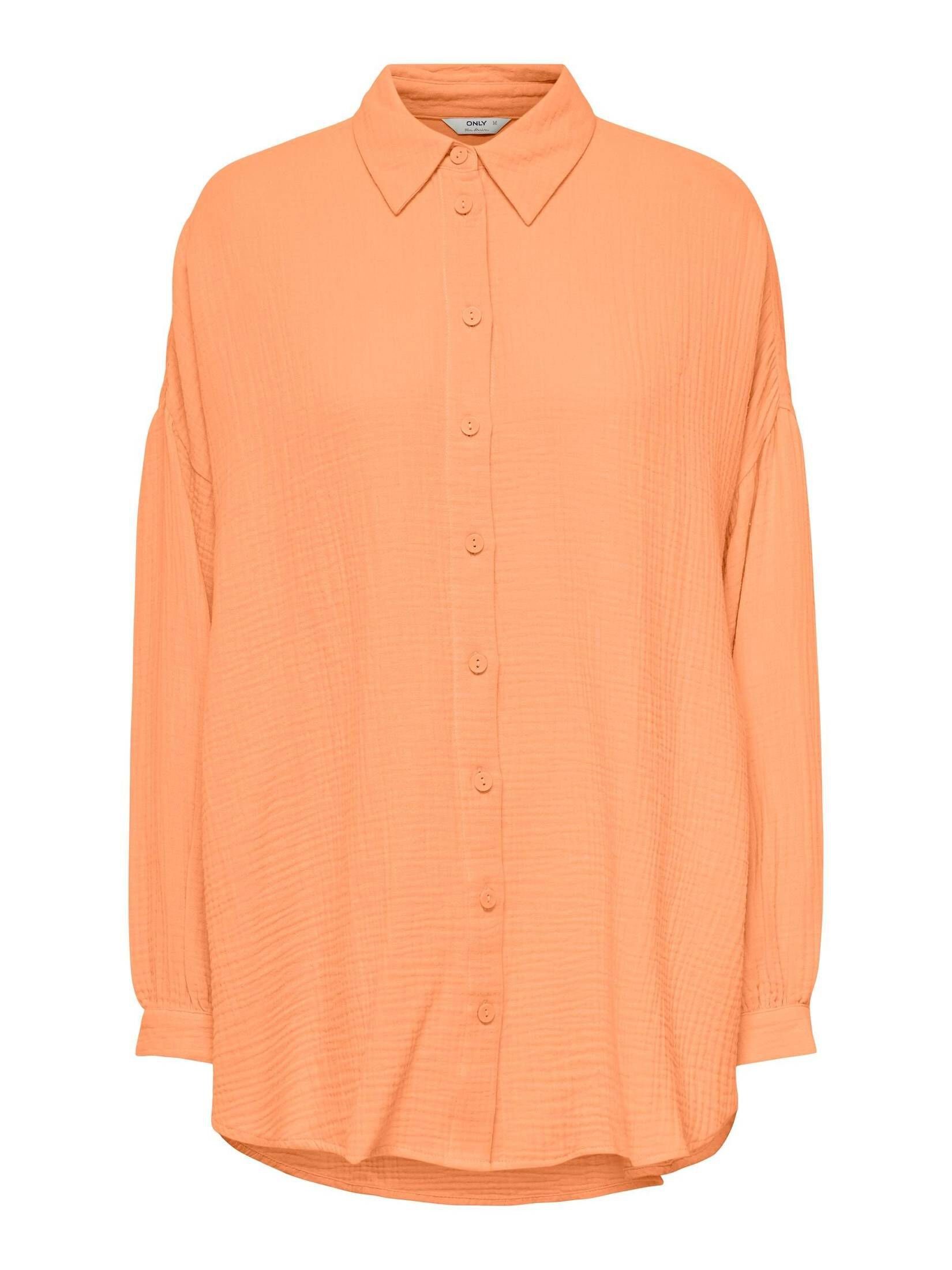 ONLY Klassische Bluse Damen Bluse ONLTHYRA OVERSIZED (1-tlg) orange (33)