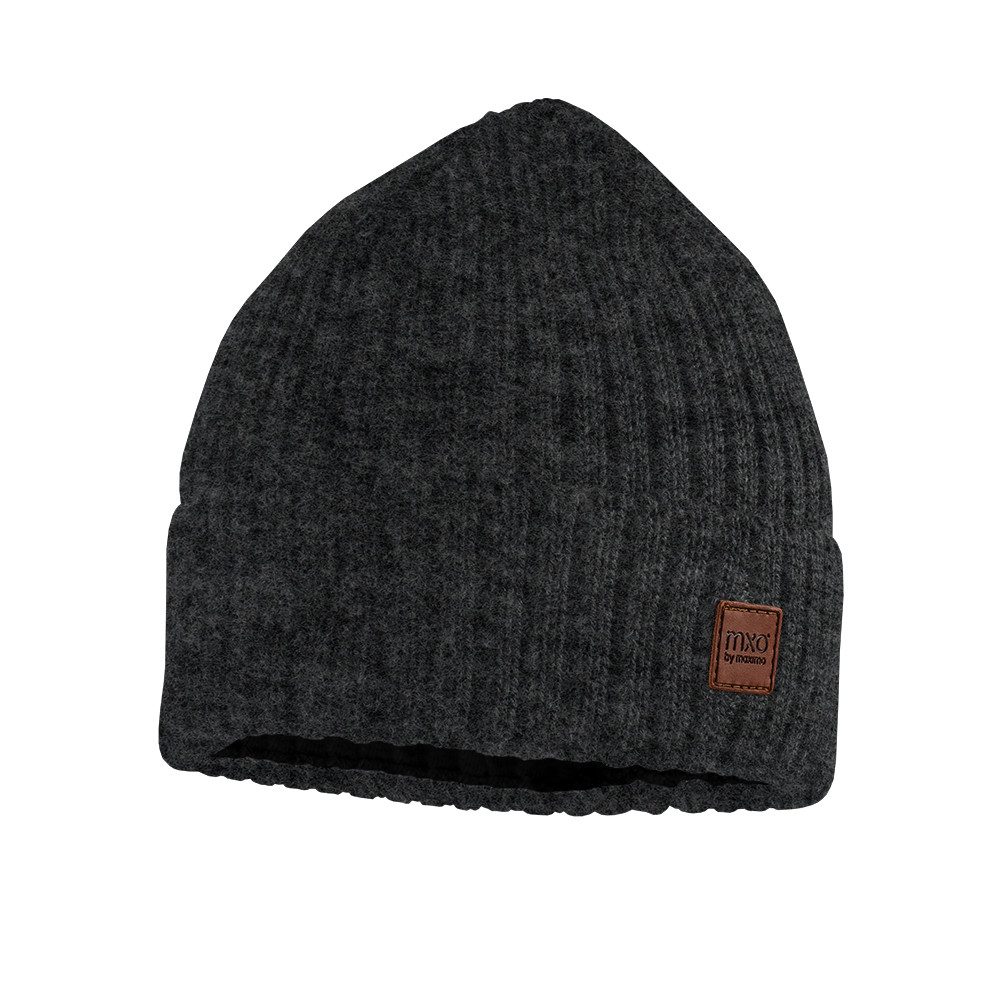 MAXIMO Strickmütze Wolle, gefüttert, breiter Umschlag