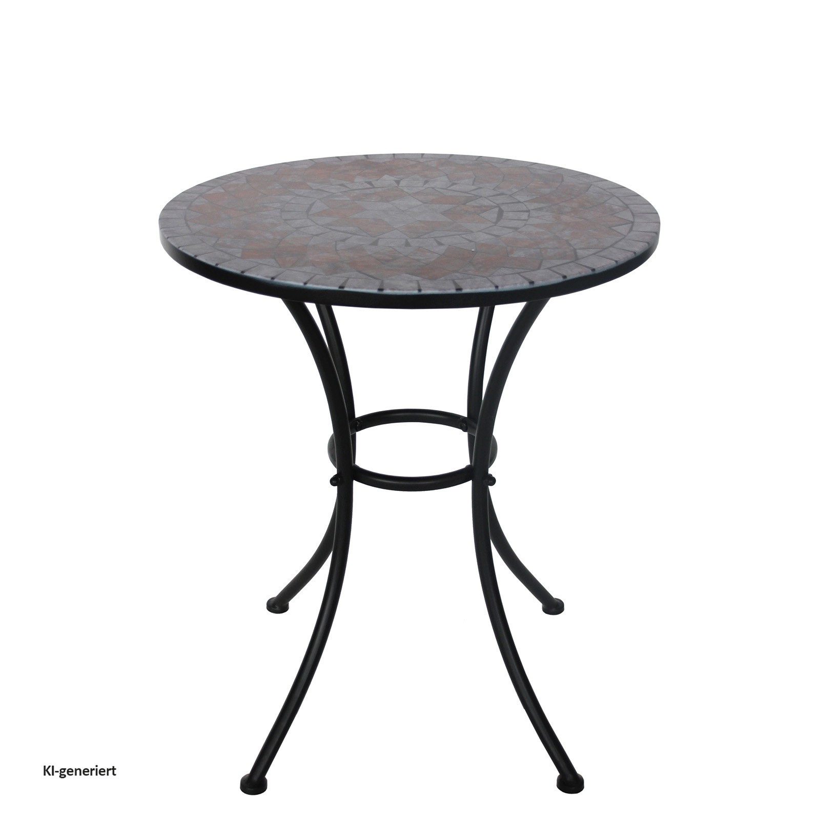 HTI-Living Gartentisch Gartentisch Marocco Braun (1 Stück, 1-St., 1 Gartentisch), Balkontisch Terrassentisch Metalltisch – Bild 5 von 5