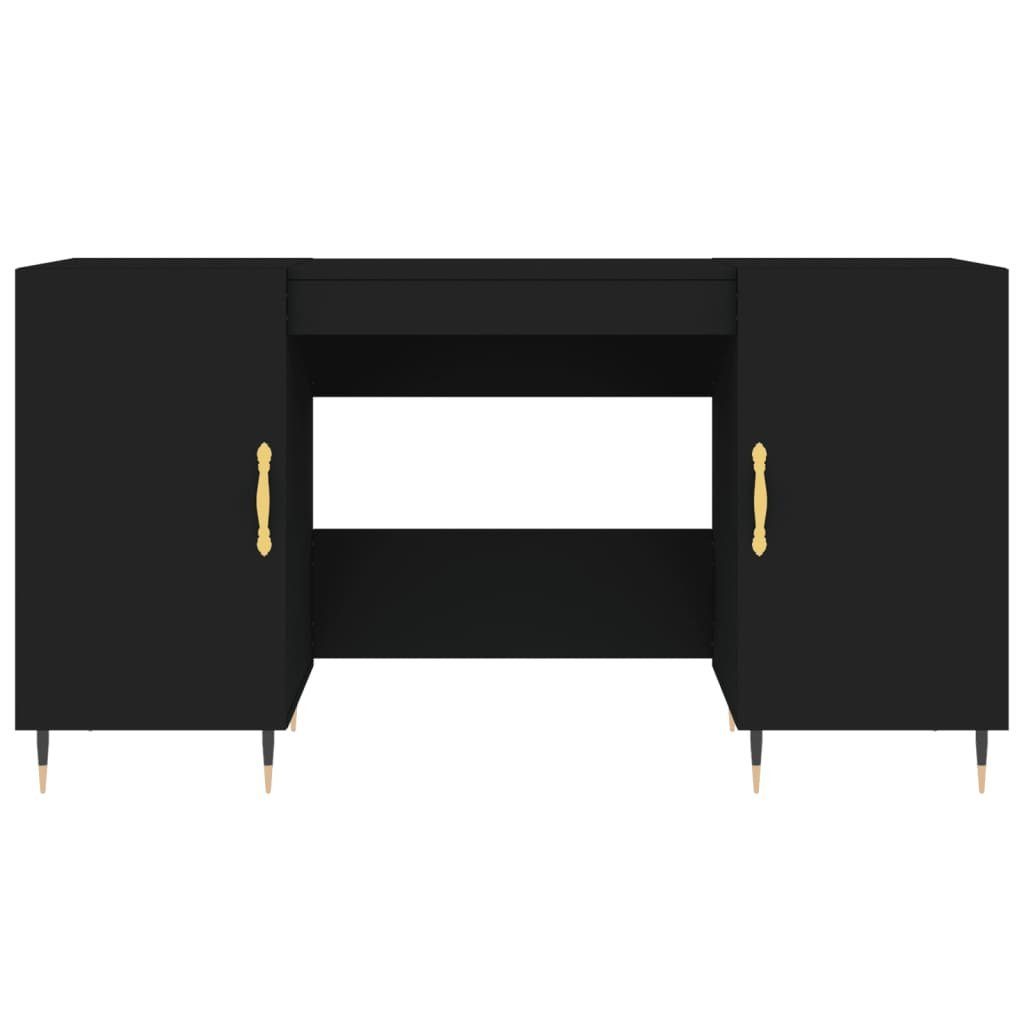 Schreibtisch Schwarz Holzwerkstoff 140x50x75 furnicato cm