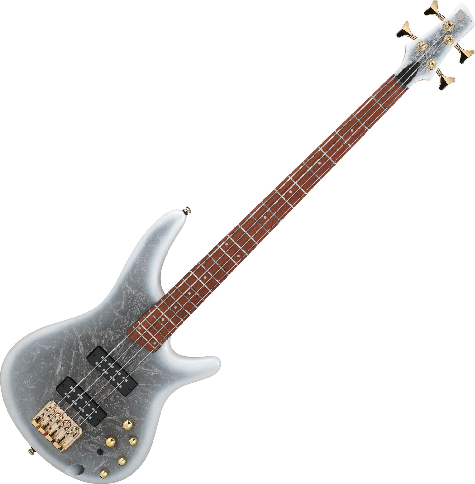 Ibanez E-Bass Ibanez SR300EDX-FBM Frozen Black Glacier Matte, SR, E-Bass mit aktiver Elektronik, 4-St.