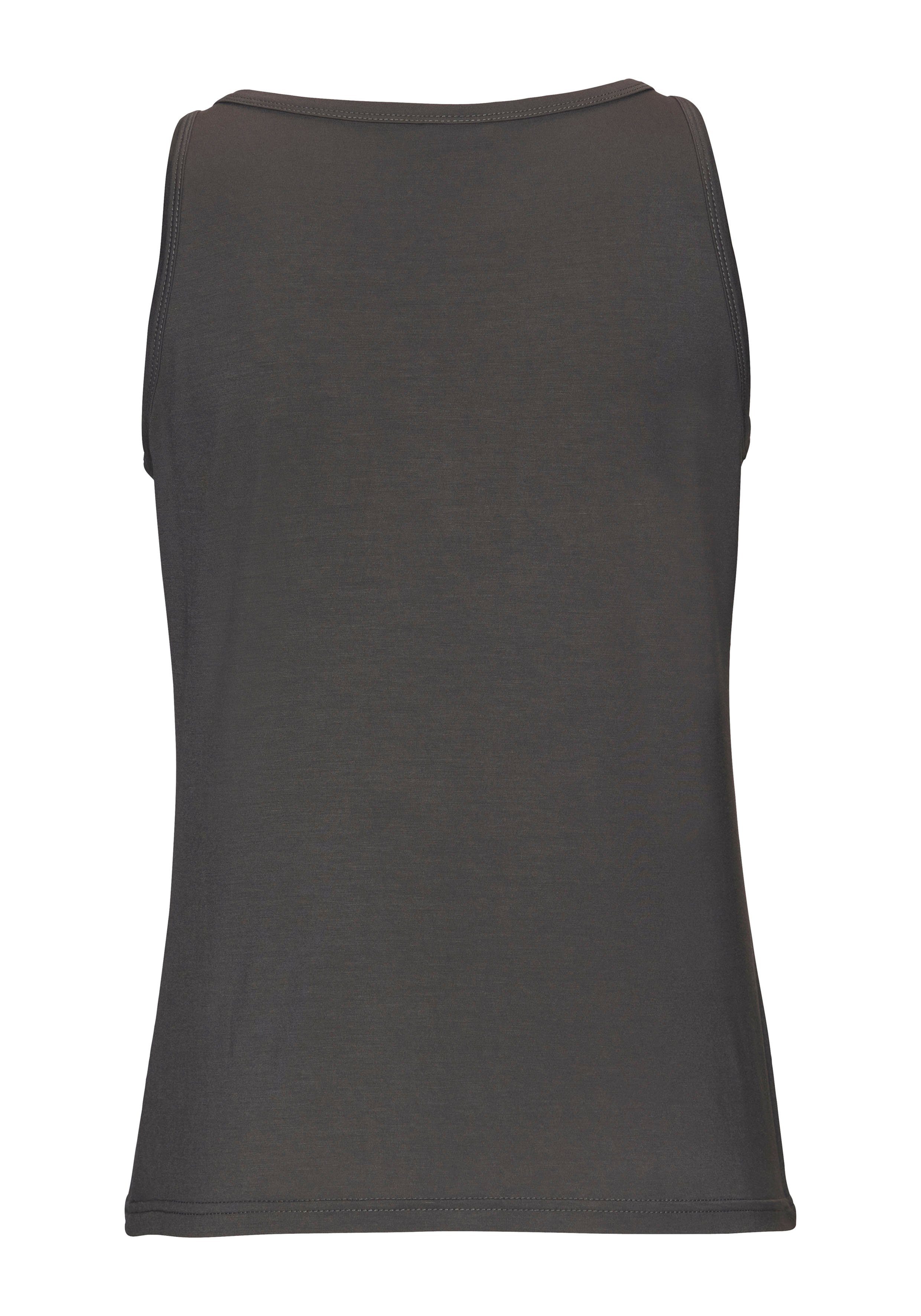 LASCANA Tanktop mit Kettendetails an den Trägern, figurbetontes Jerseytop