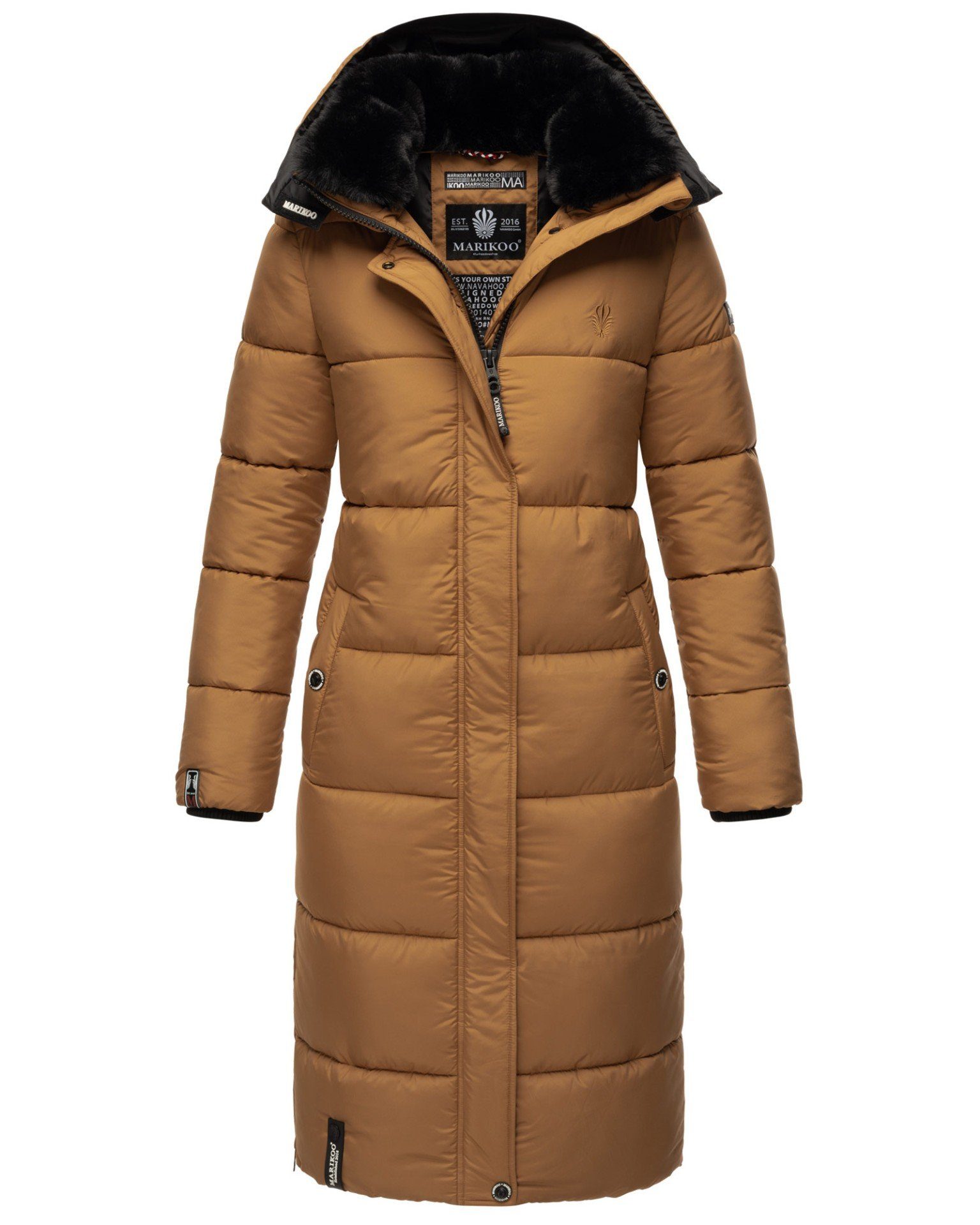 Reliziaa Camel mit Marikoo abnehmbarer Outdoorjacke Kapuze