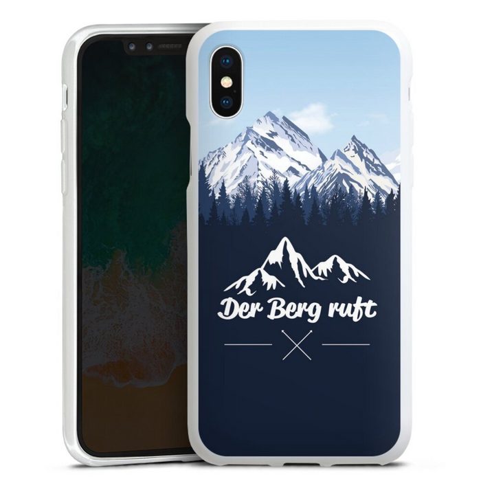 DeinDesign Handyhülle Wanderlust Berg Himmel Winterparadies Apple iPhone X Silikon Hülle Bumper Case Handy Schutzhülle