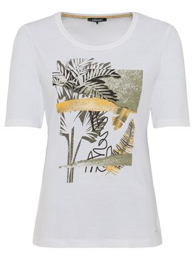 Olsen Rundhalsshirt mit schönem Blätterprint