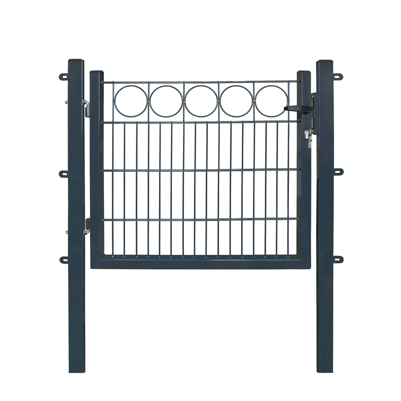 Arvotec Gartentor mit Zierleiste "Ring" BxH: 100 x 80/100/120cm UV-& witter günstig online kaufen