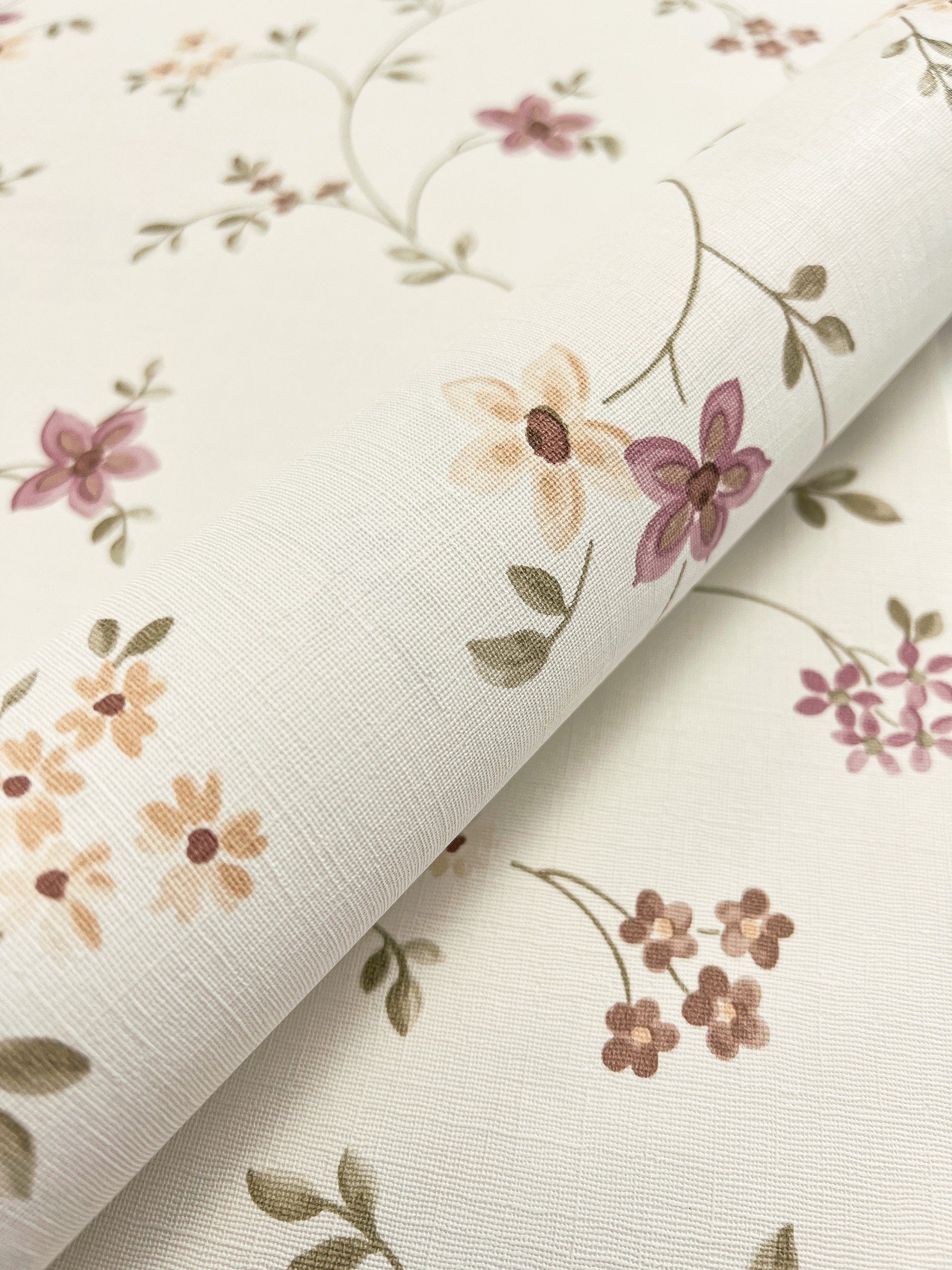 Newroom Vliestapete Eveline Tapete Blumentapete Blumen,Blätter,Zweige, Weiß günstig online kaufen