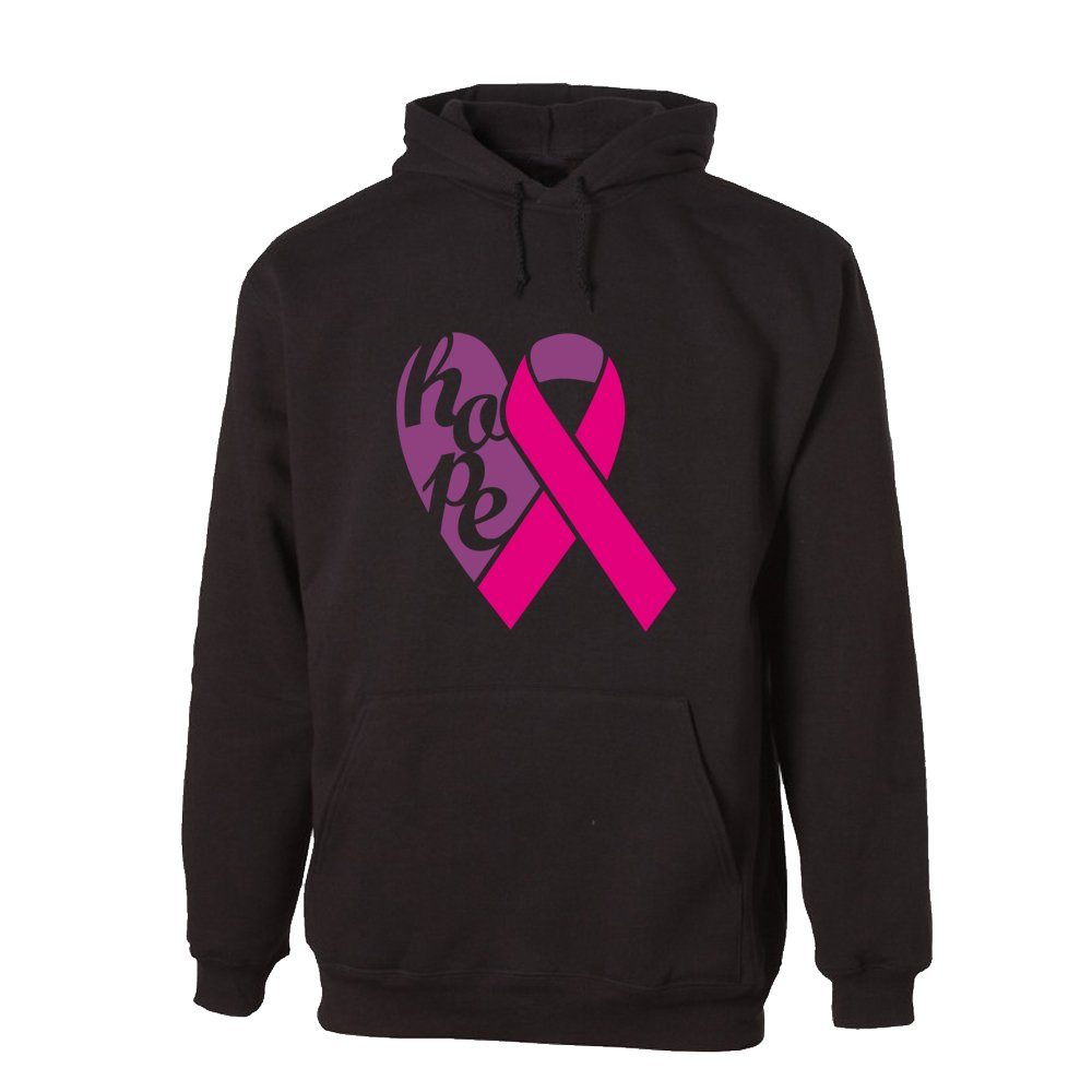 G-graphics Hoodie Hope - Herz mit rosa-farbiger Schleife mit trendigem Frontprint mit Spruch