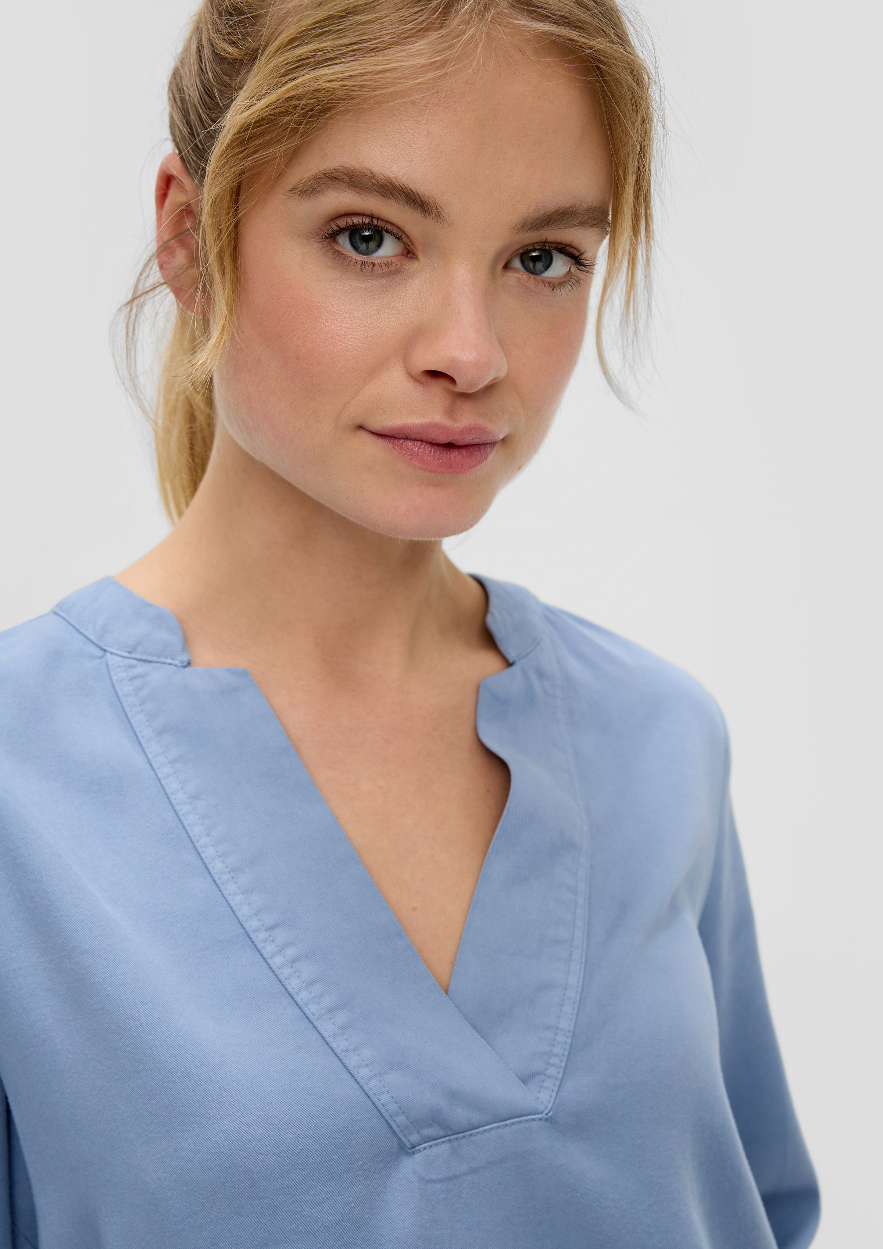 s.Oliver Langarmbluse Bluse aus Lyocell günstig online kaufen