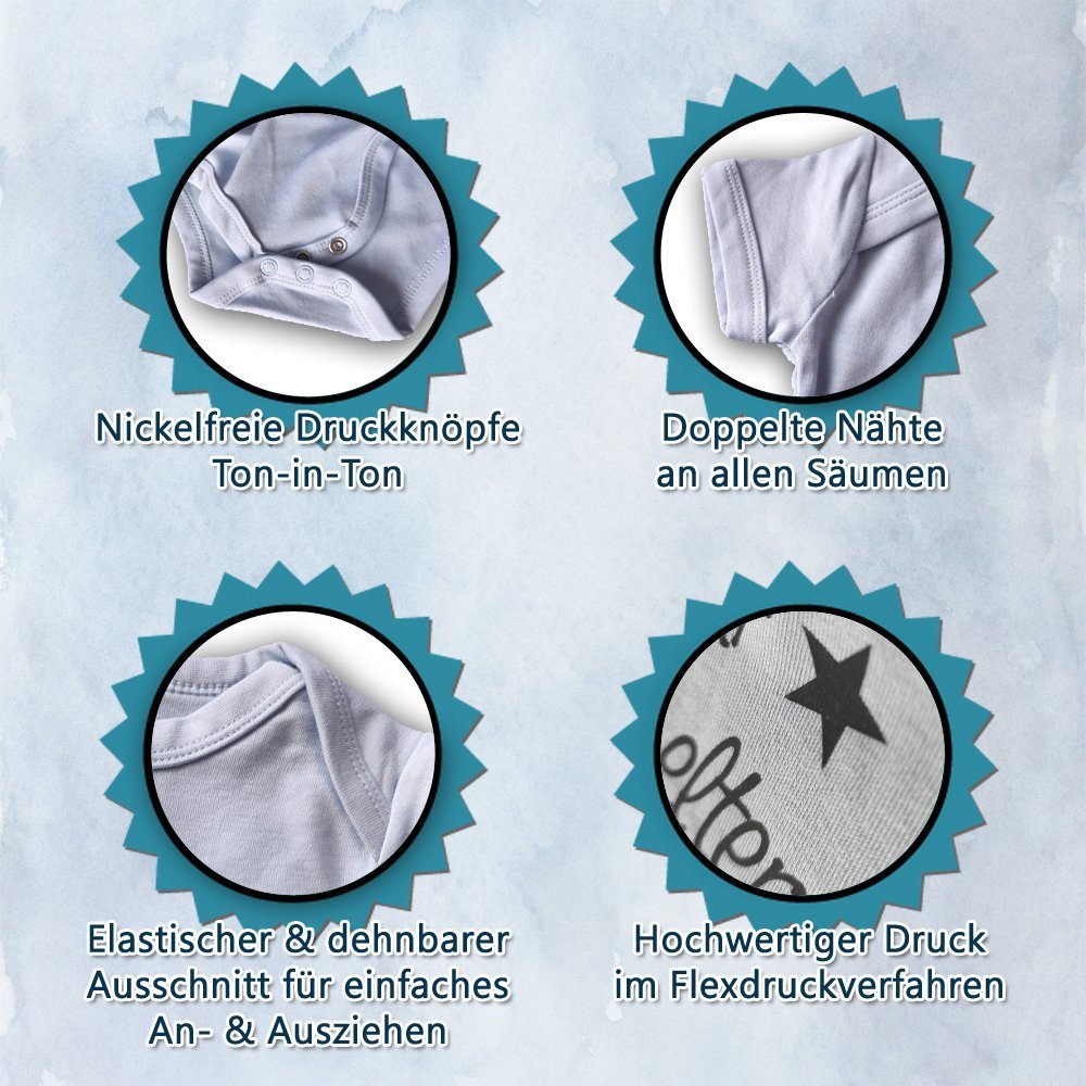 G-graphics Kurzarmbody Wenn Mama & Papa NEIN sagen, frag ich Tante & Onkel Baby Body mit Spruch / Motiv / Aufdruck • für/von Tante & Onkel – Bild 4 von 4