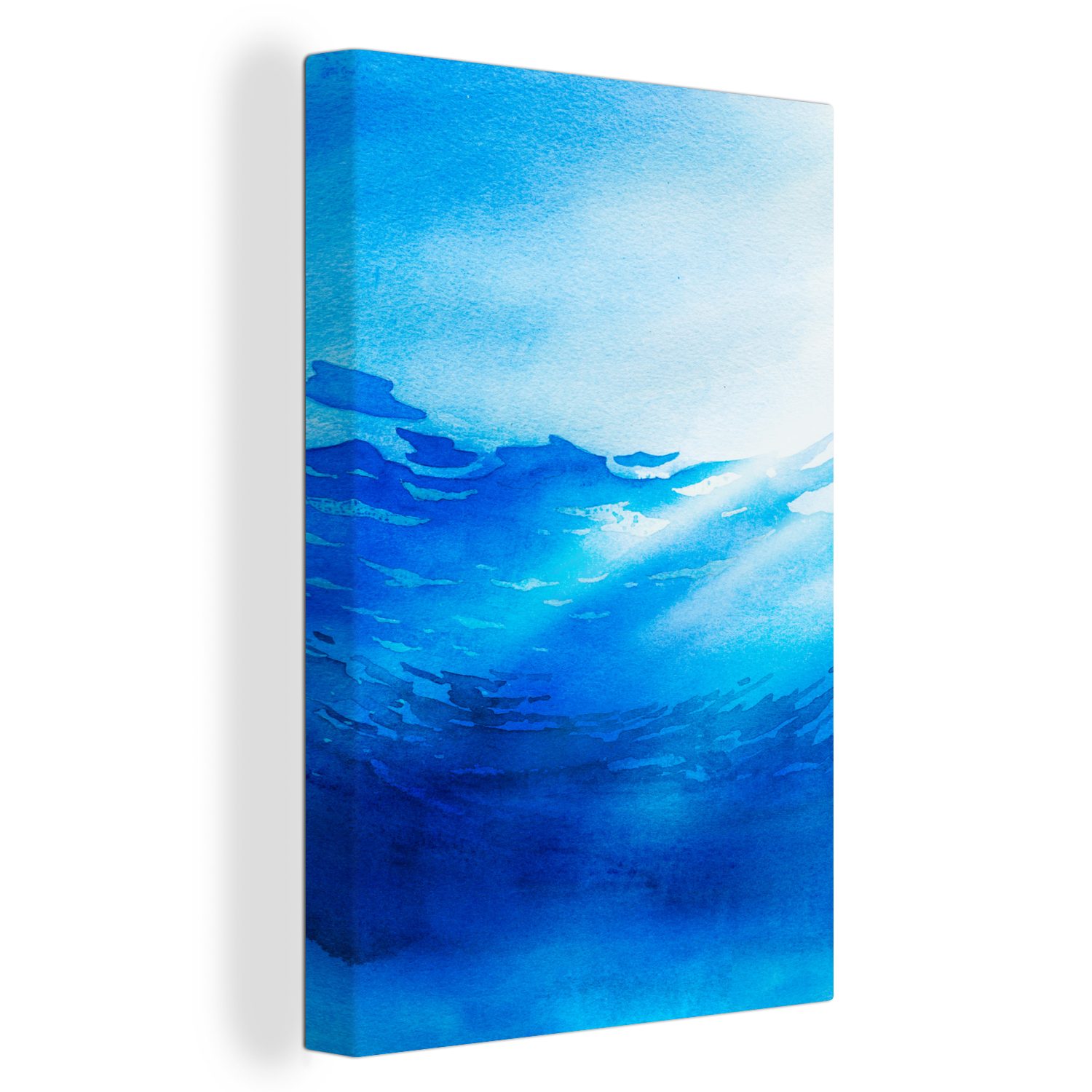 OneMillionCanvasses® Leinwandbild Meer - Sonne - Wasser, (1 St), Leinwandbild fertig bespannt inkl. Zackenaufhänger, Gemälde, 20x30 cm