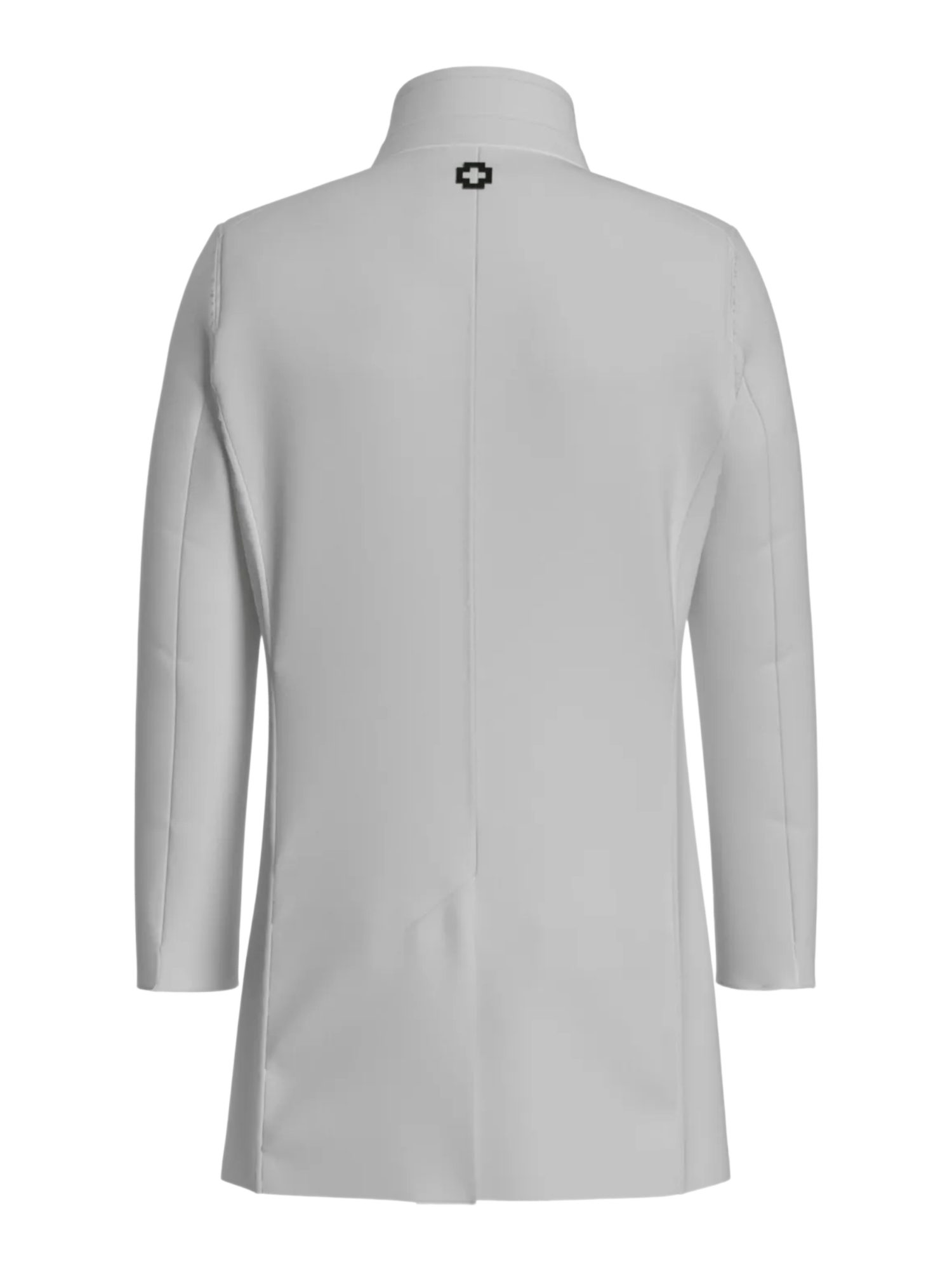 Strellson Strickmantel weiß,Outdoor,Polyester,Unifarben,Stehkragen,Lang,Regular Fit