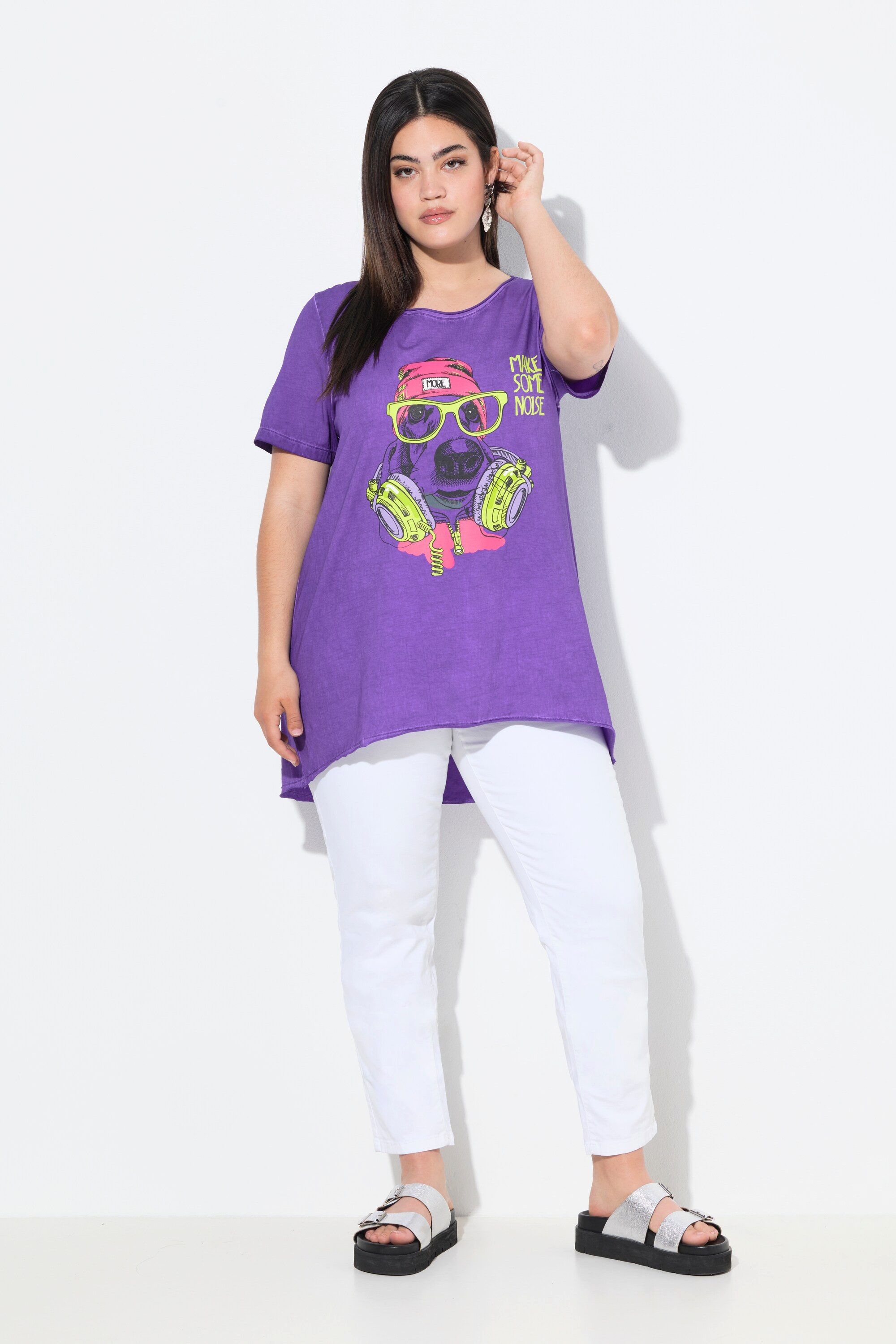 T-Shirt T-Shirt A-Linie HipHop Hund