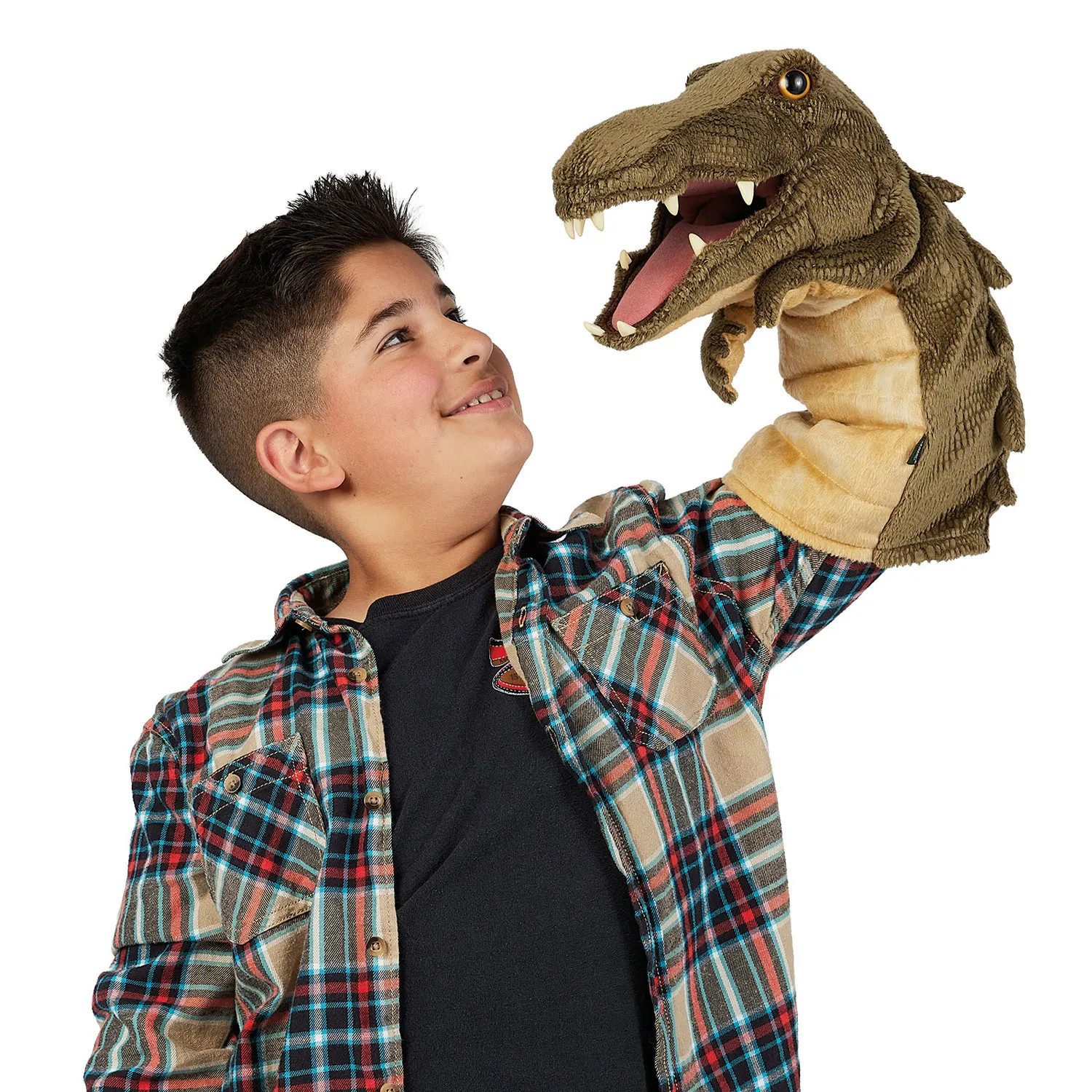 Folkmanis Handpuppen Handpuppe Folkmanis Handpuppe Krokodil Puppenbühne Aligator Dino 3233 (Packung)