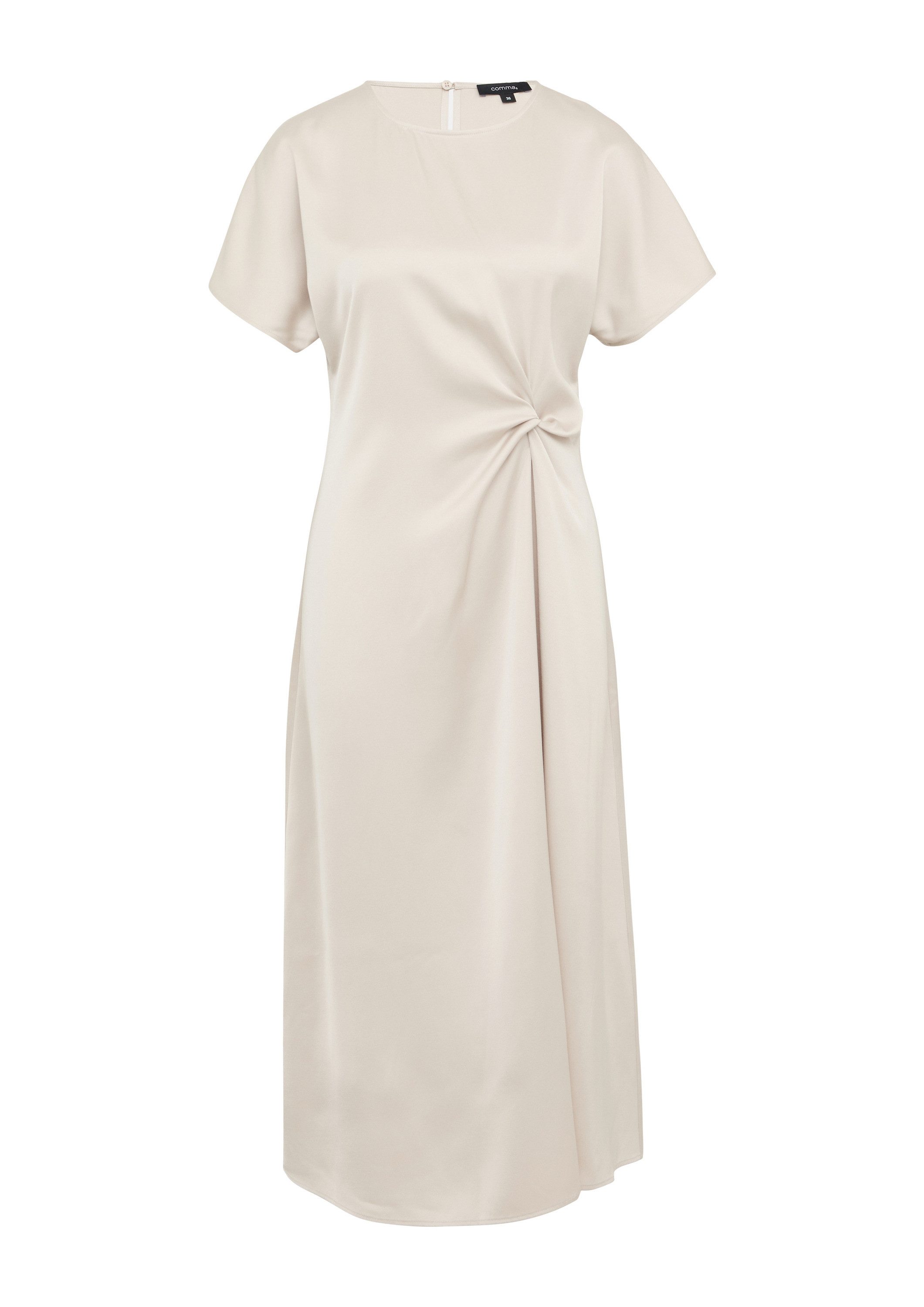 comma Midikleid Kleid Fließendes Satinkleid mit günstig online kaufen