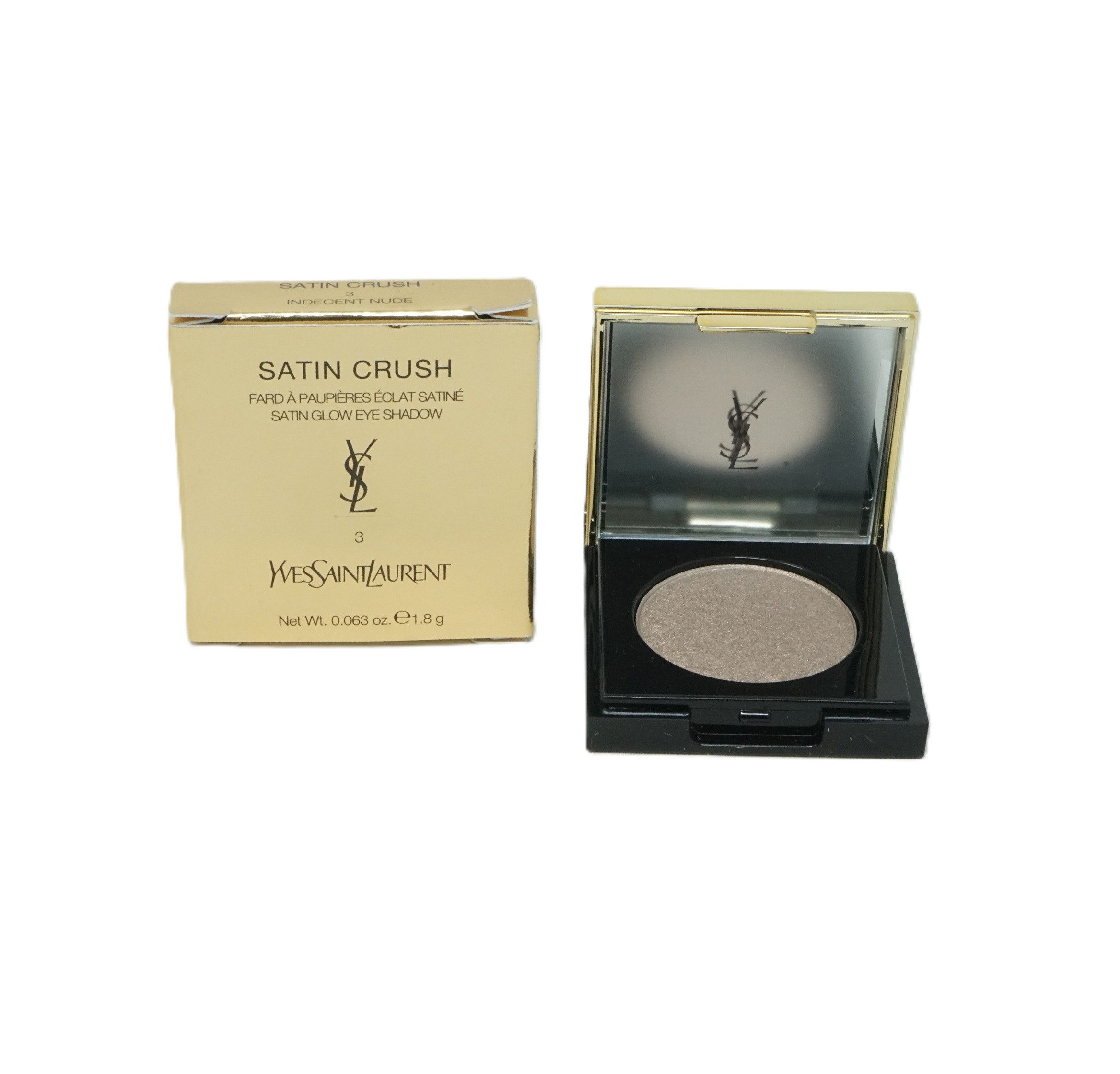 YVES SAINT LAURENT Тени для век Yves Saint Laurent Satin Crush Glow Тени для век 1,8g Indecent Nude 3