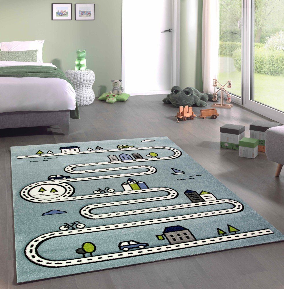 Carpetia Kinderteppich Teppich Kinderzimmer Kinderteppich Straßenteppich günstig online kaufen
