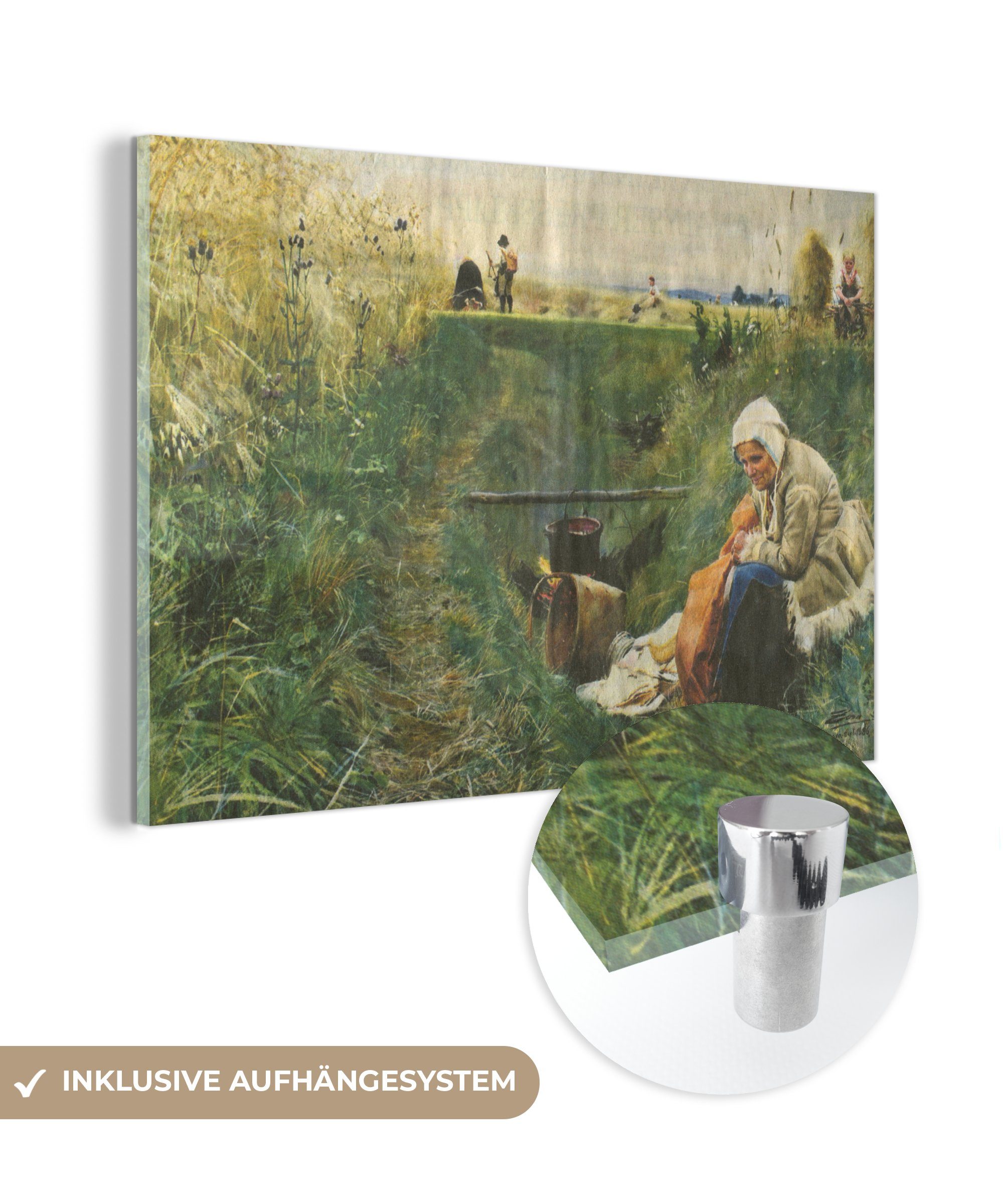 MuchoWow Acrylglasbild Unser tägliches Brot - Anders Zorn, (1 St), Acrylglasbilder Wohnzimmer & Schlafzimmer