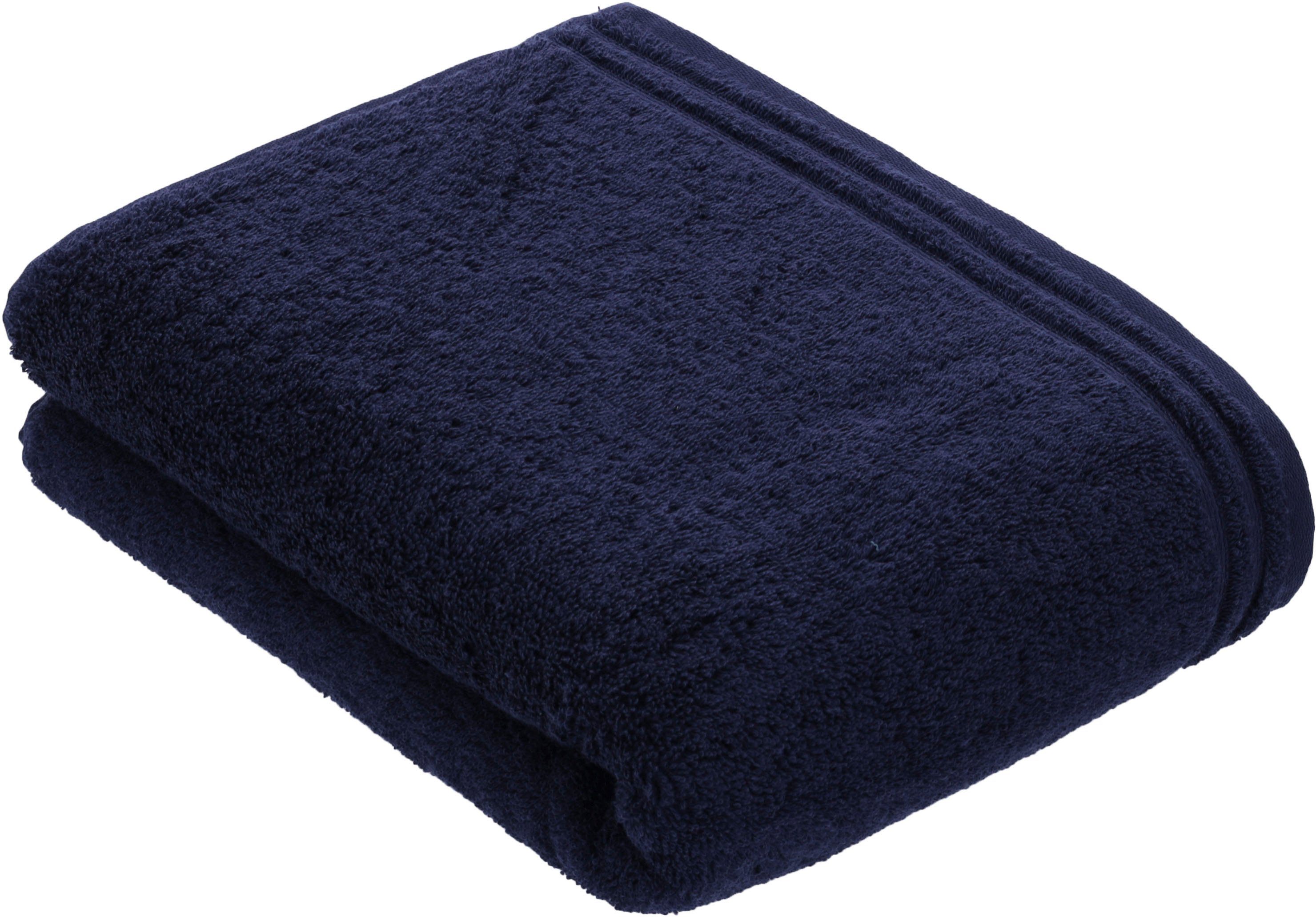 Vossen Badetuch Calypso Feeling, Walkfrottee (1-St), mit schmaler Bordüre aus 100% Baumwolle, Vegan, einfarbig