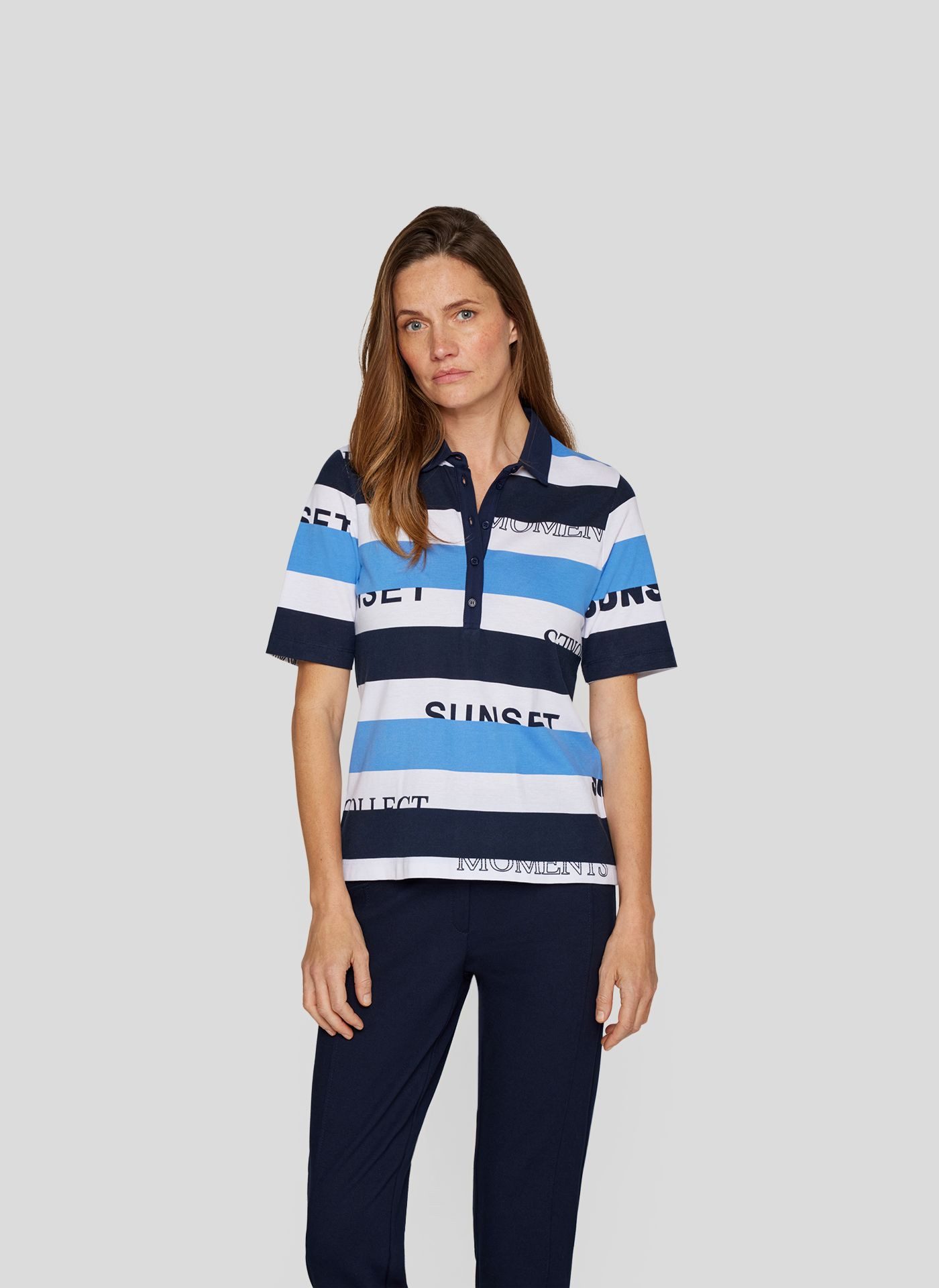 Rabe Poloshirt mit Colorblocking günstig online kaufen