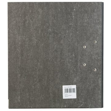 Idena Aktenordner Idena 303001 - Ordner für DIN A4, 8 cm breit, Wolkenmarmor, schwarz
