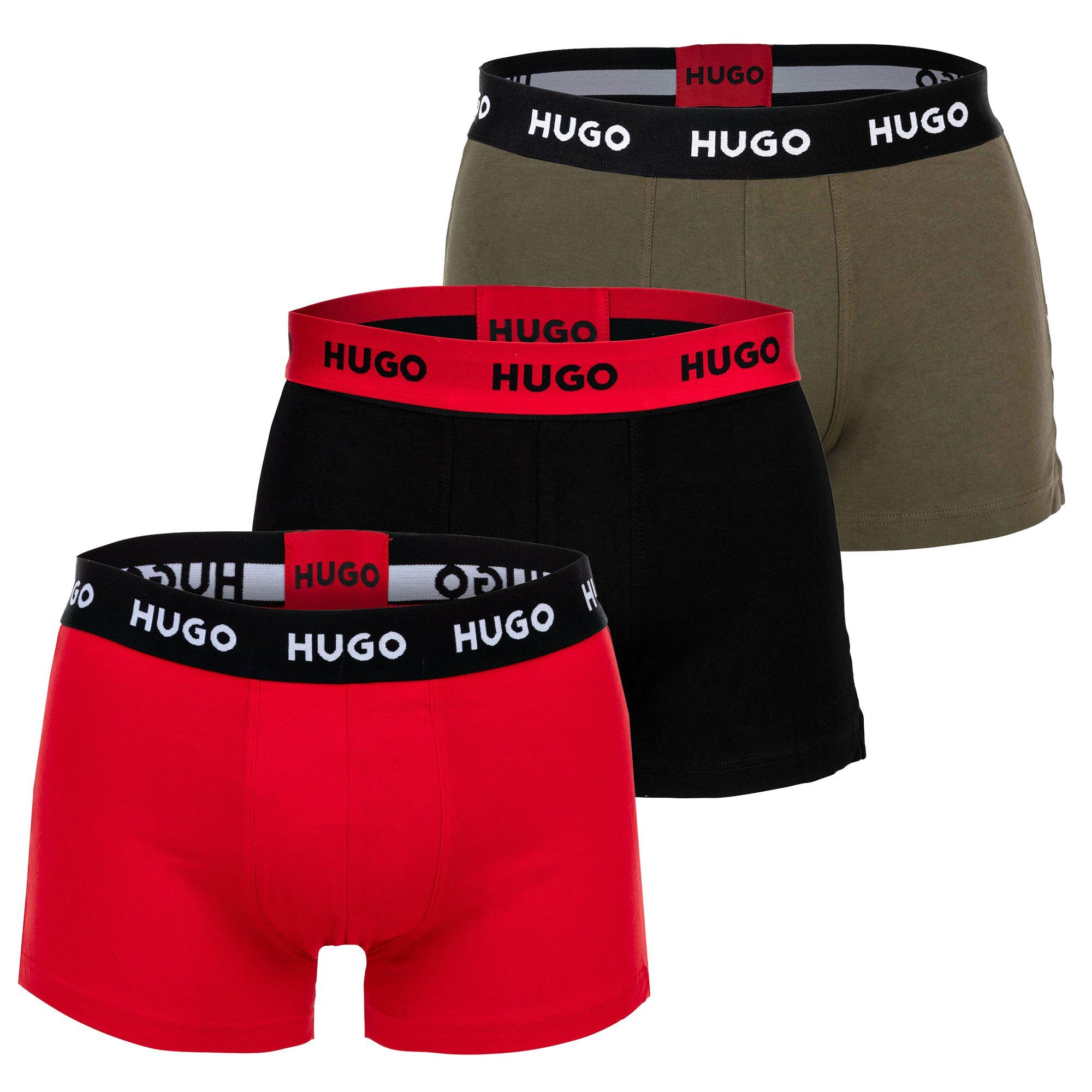 Boxer Herren Boxershort 3er Pack Baumwolle Trunk Triplet