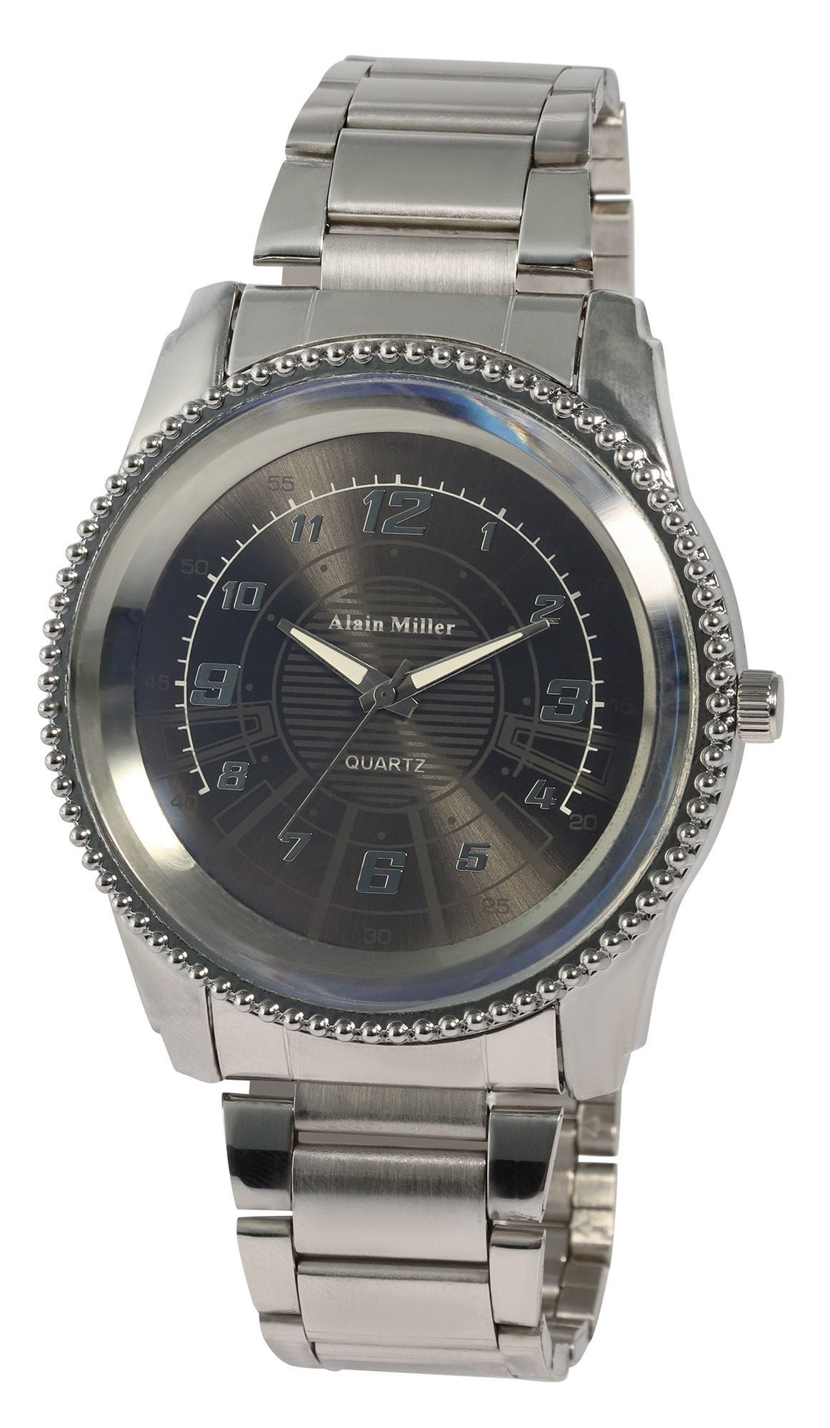 Quarzuhr mit Metallarmband und Mineralglas