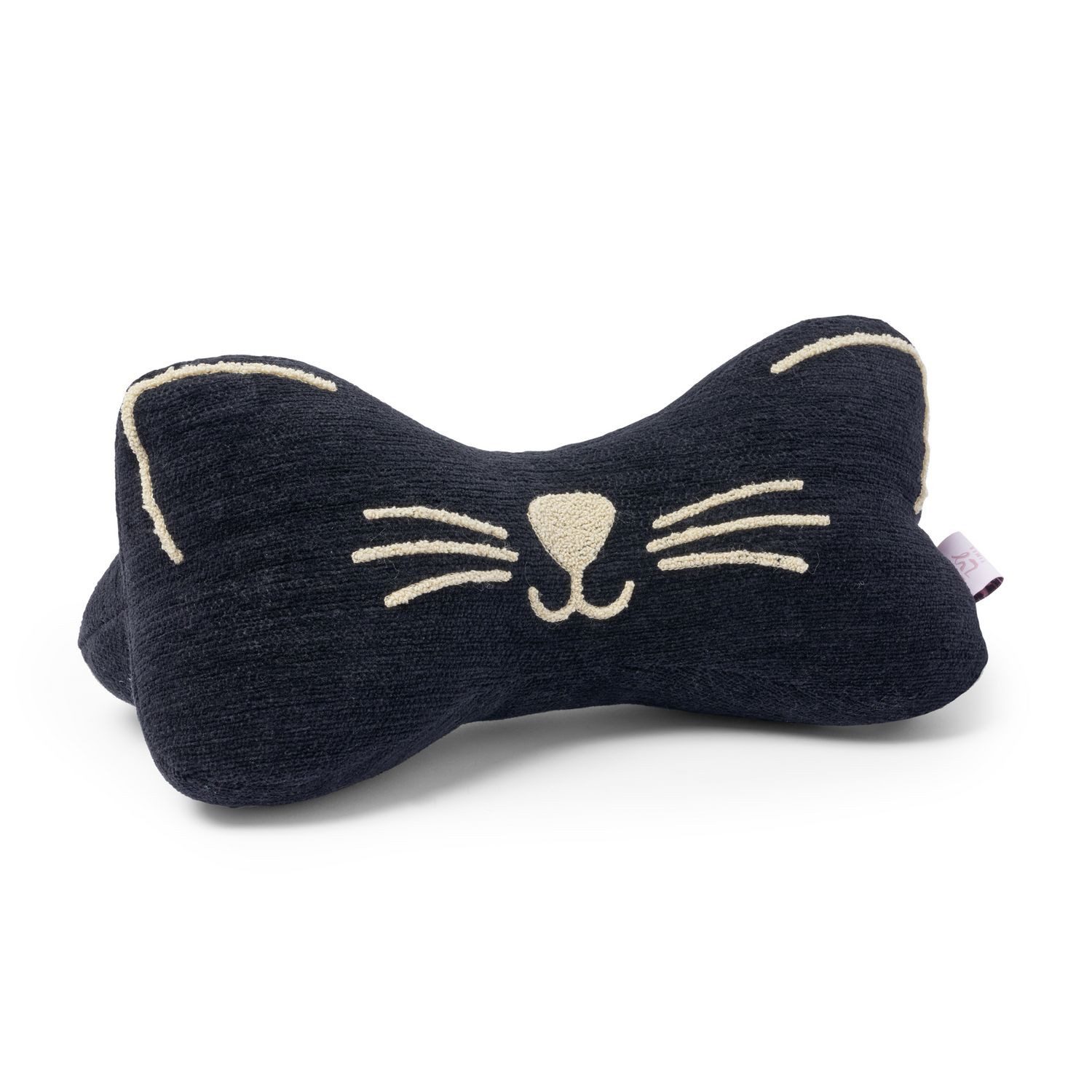Dekokissen Leseknochen Miezekatze Schwarz