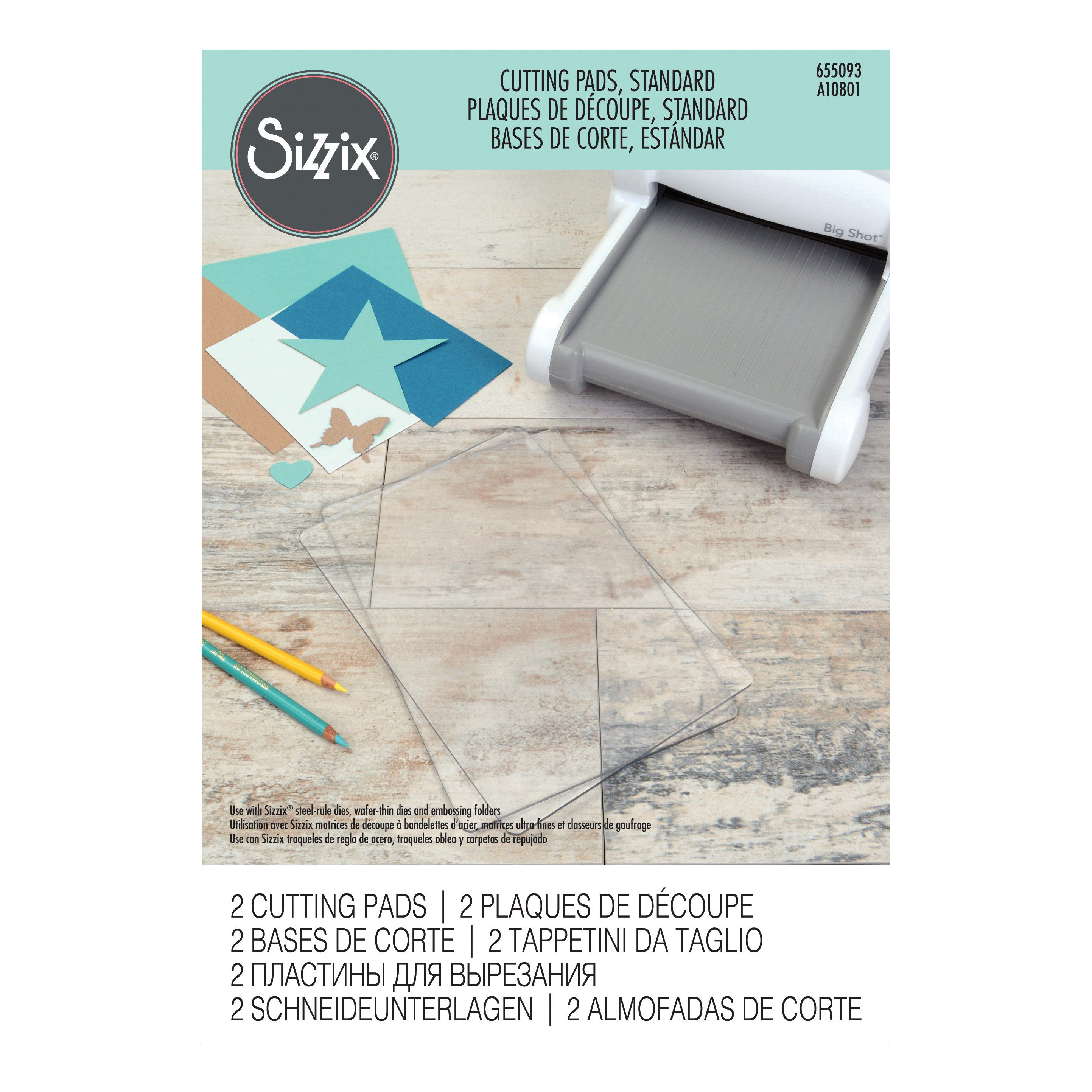 Sizzix Schneideunterlage Standard Schneideplatte Big Shot, 2 Stück