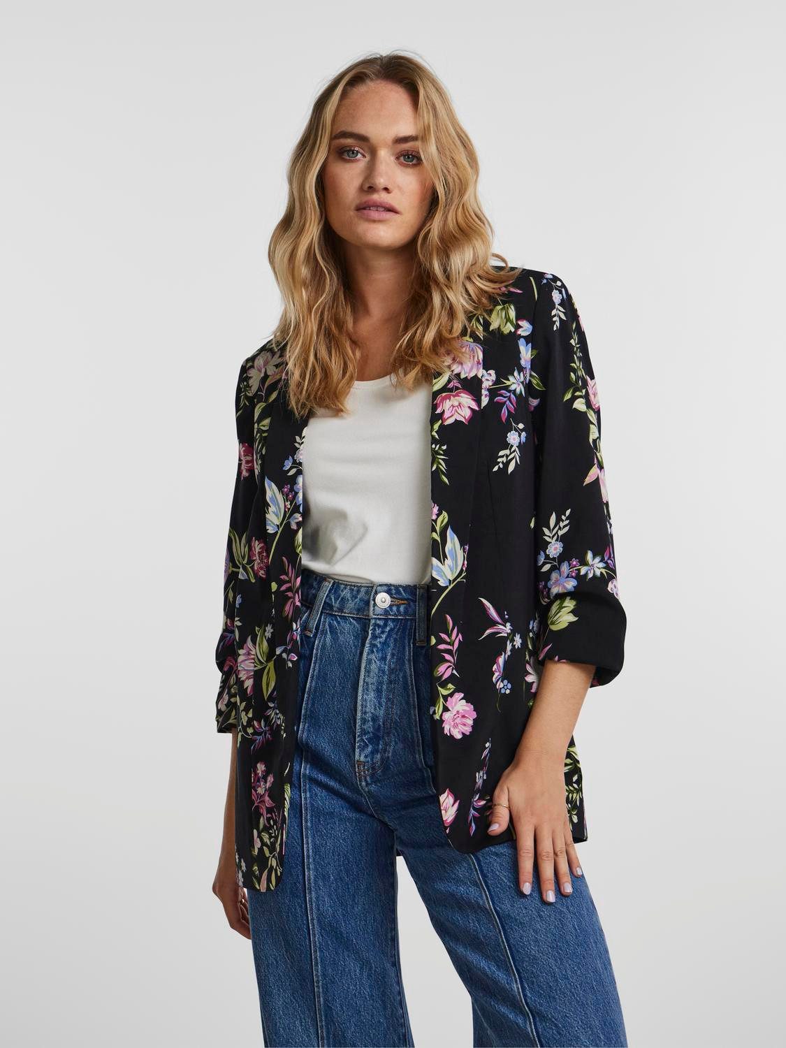 Blusenblazer PCBOSELLA 3/4 PRINTED BLAZER NOOS
