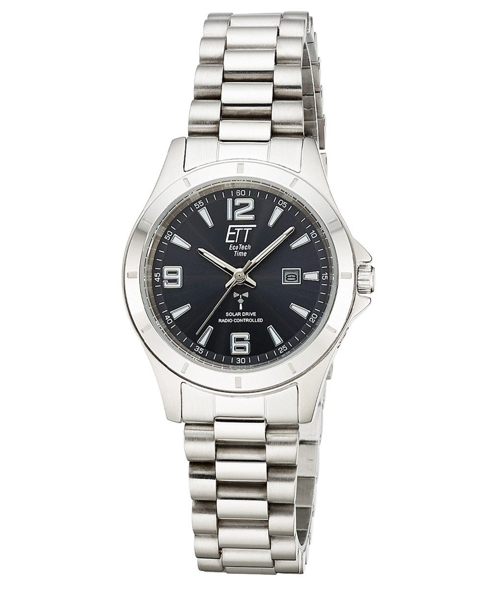 ETT Solaruhr Funk-Solar Gobi Lady Stahl/Schwarz