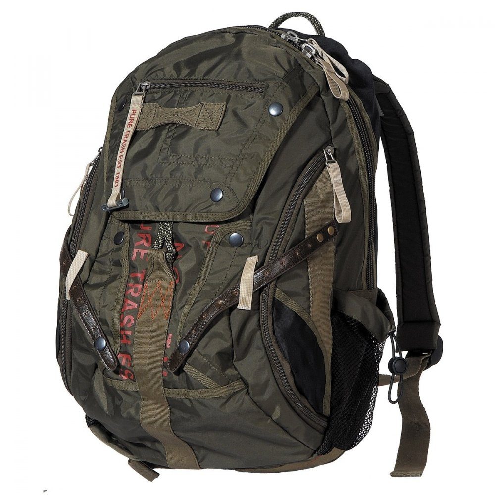 groß, Cityrucksack PureTrash Rucksack, Nylon