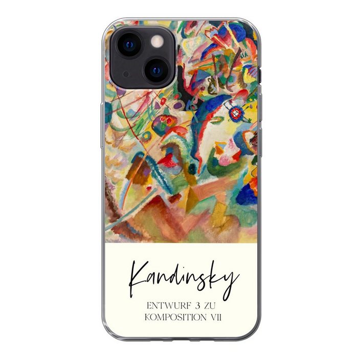 MuchoWow Handyhülle Entwurf 3 zu komposition VII - Kandinsky - Alte Meister Handyhülle Apple iPhone 13 Smartphone-Bumper Print Handy