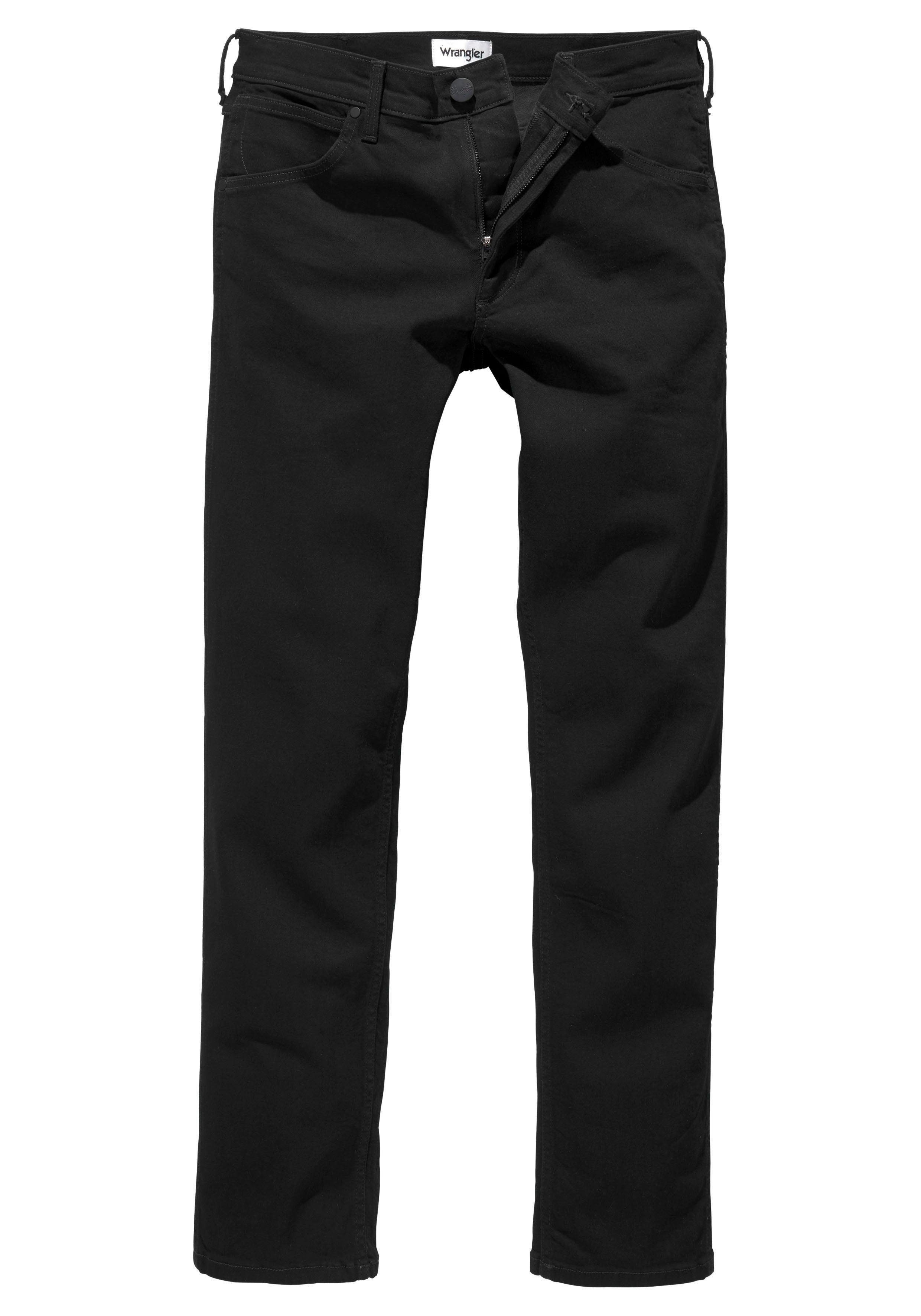 Greensboro black Regular Straight Straight Wrangler Stretch-Jeans valley Regular